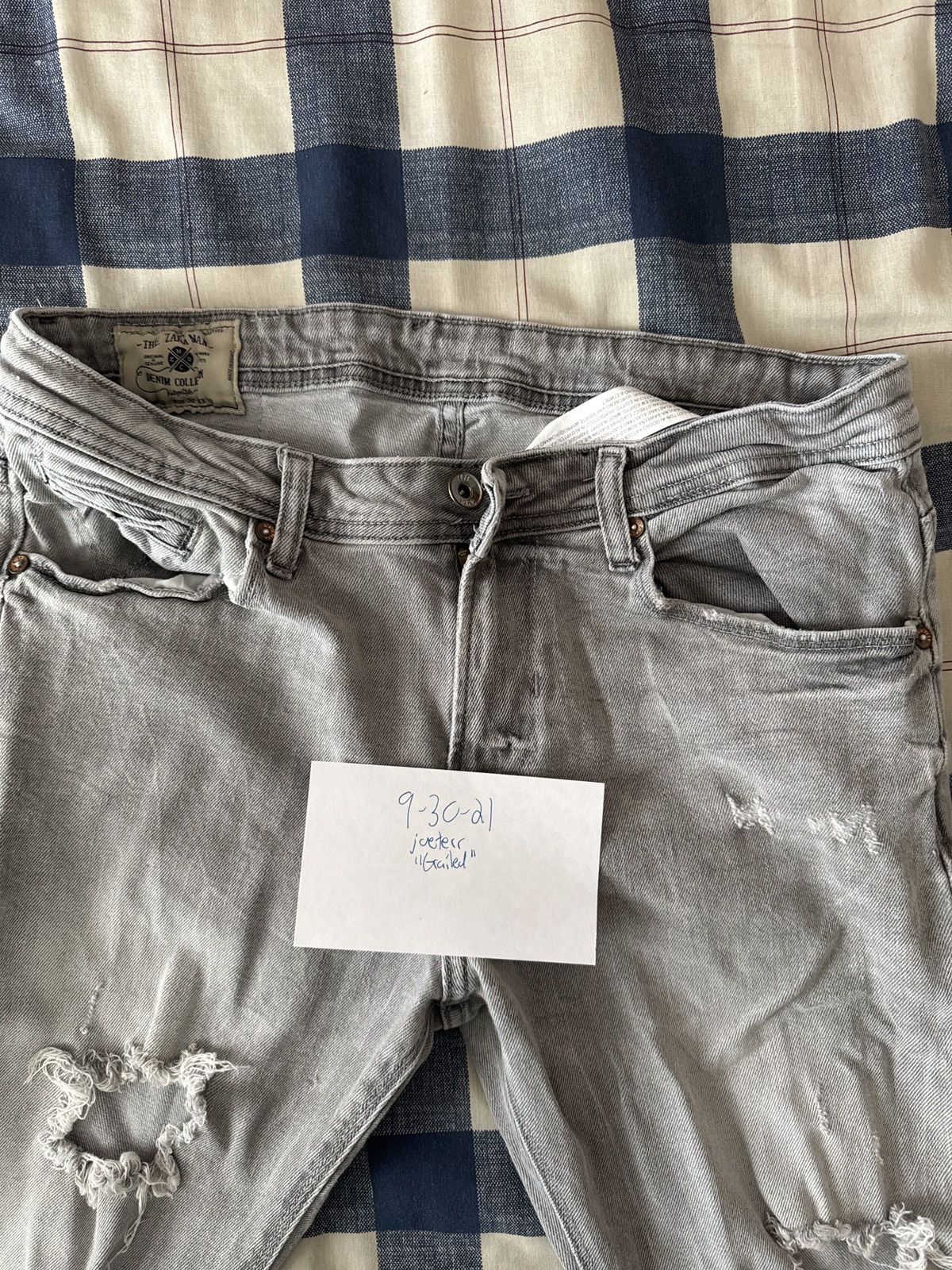 Zara Zara Ripped Denim Jeans Size US 32 / EU 48 - 3 Thumbnail