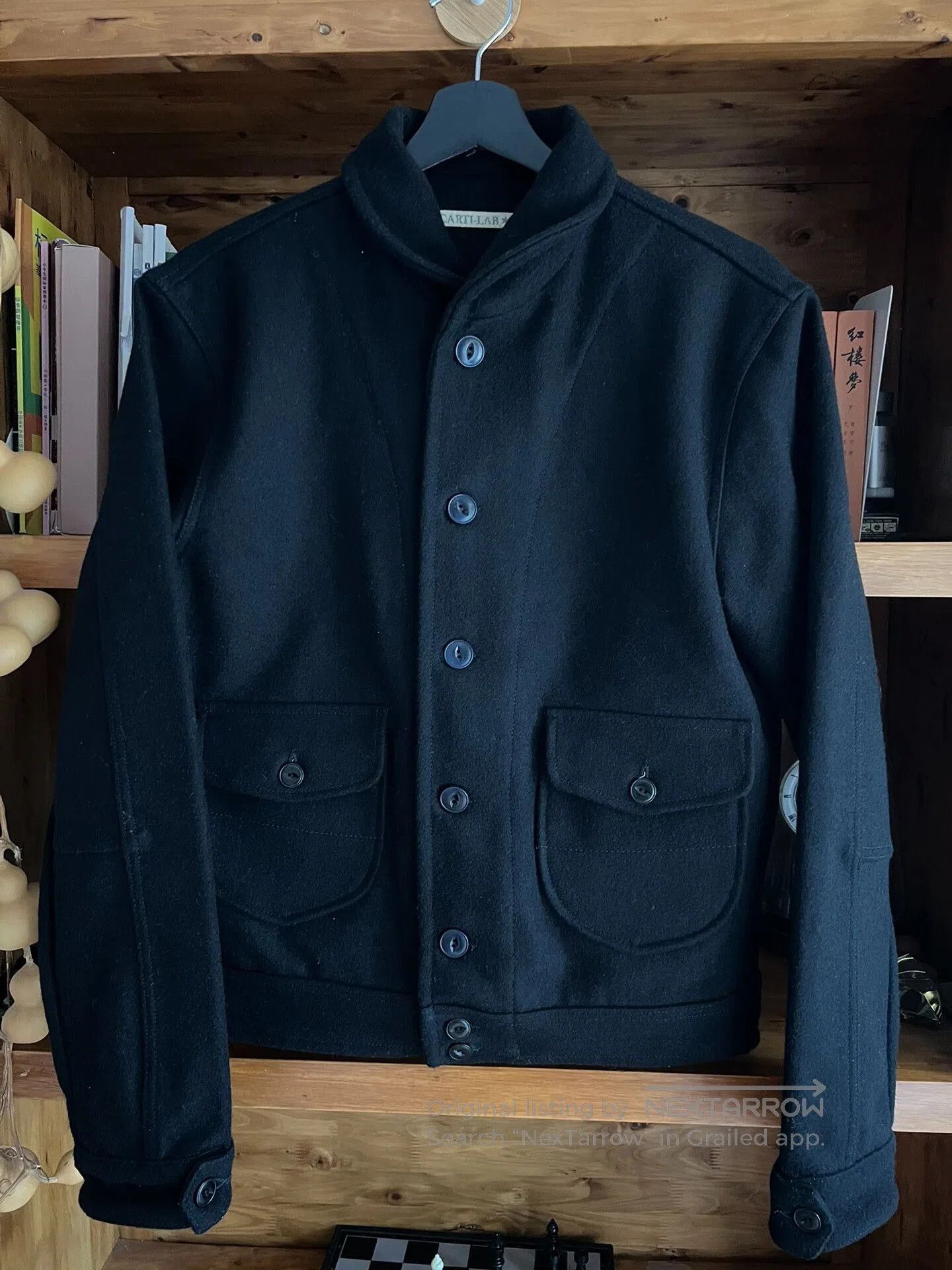 Japanese Brand italian wool jacket with black color. Size US M / EU 48-50 / 2 - 1 Thumbnail