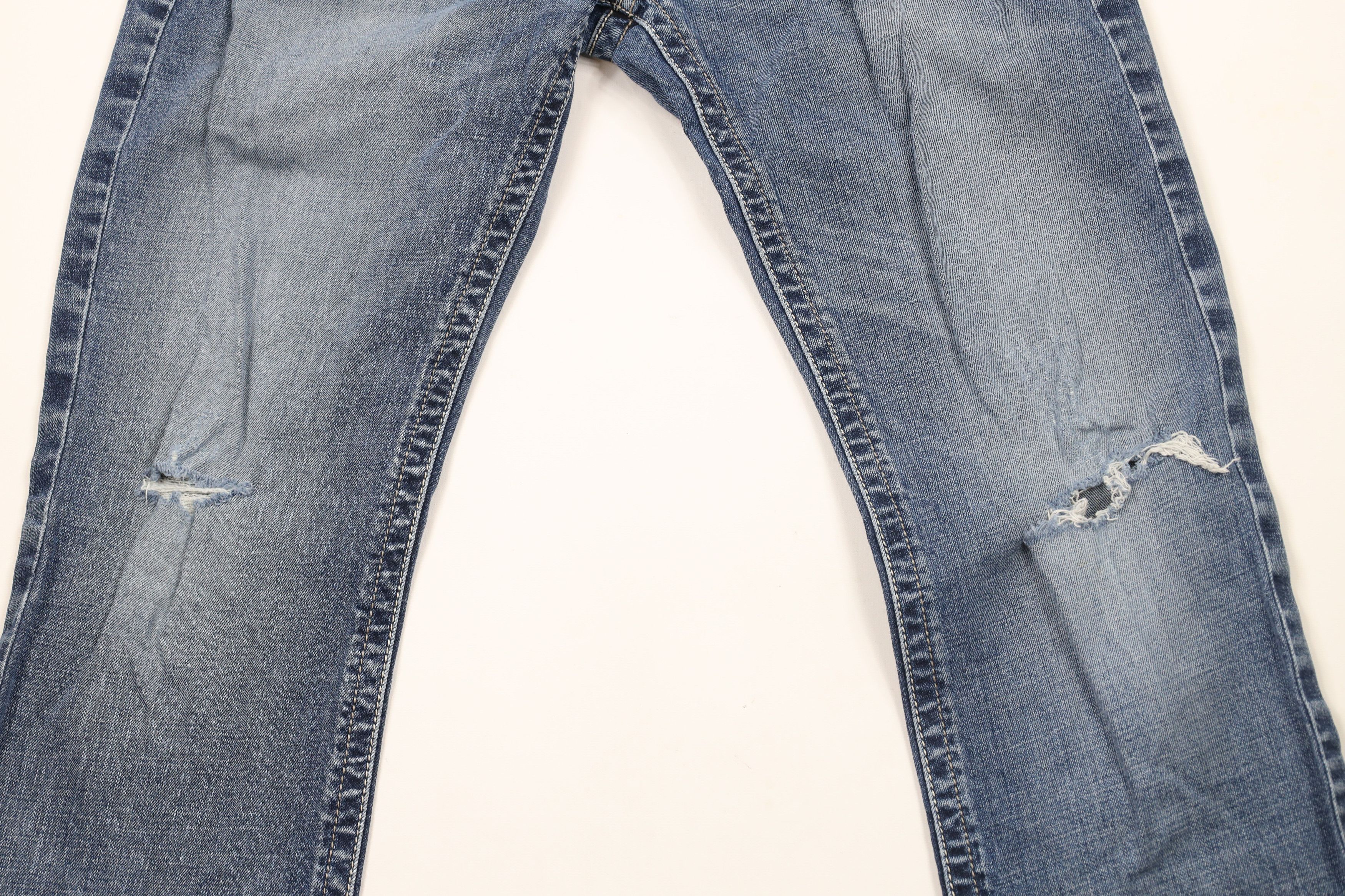 Ariat × Vintage Ariat Thick Stitch Low Rise M4 Bootcut Denim Jeans Blue Size US 33 - 3 Thumbnail