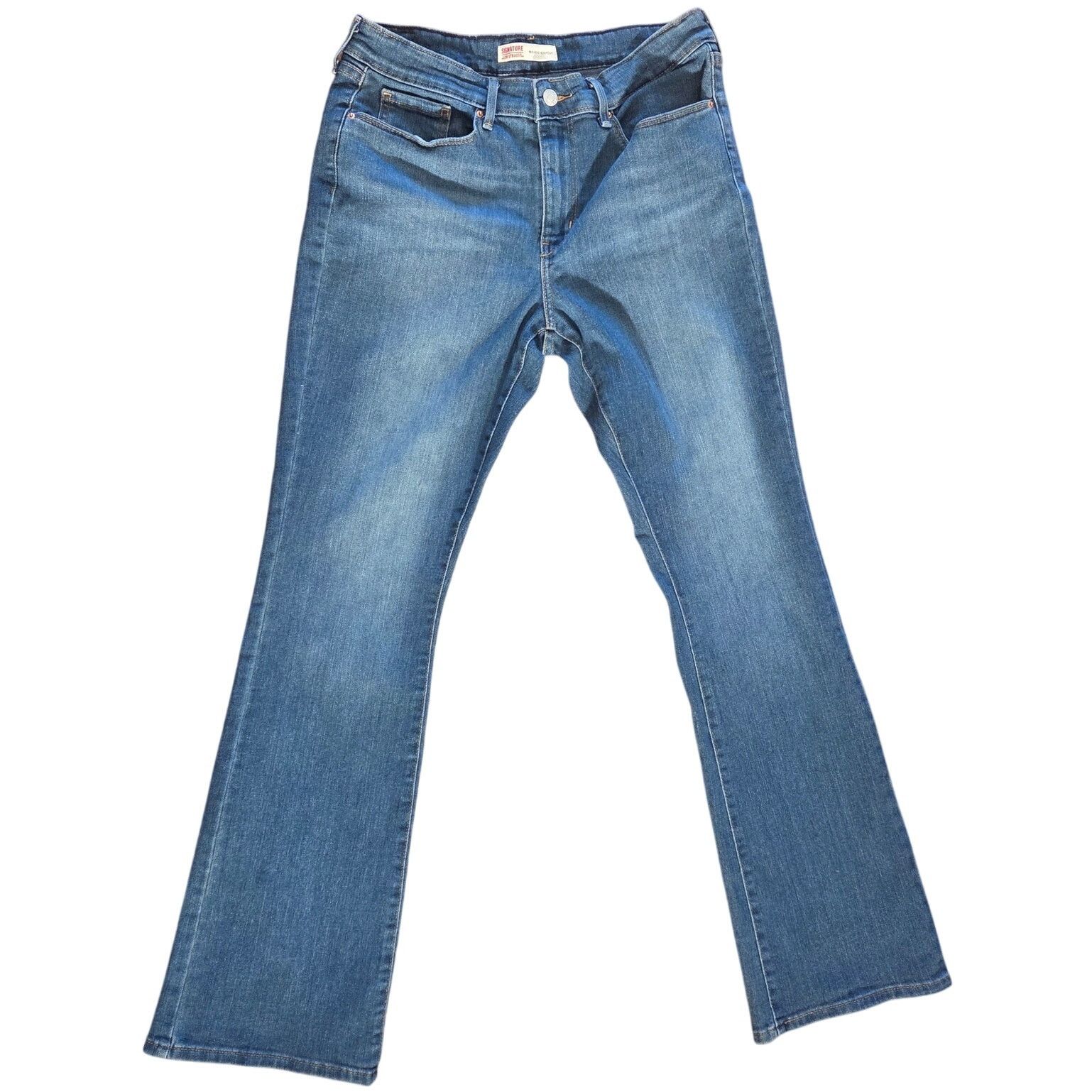 Levi's Levi's Signature Acid Wash Bootcut Jeans - Size 30x32 Size 30" / US 8 / IT 44 - 1 Thumbnail