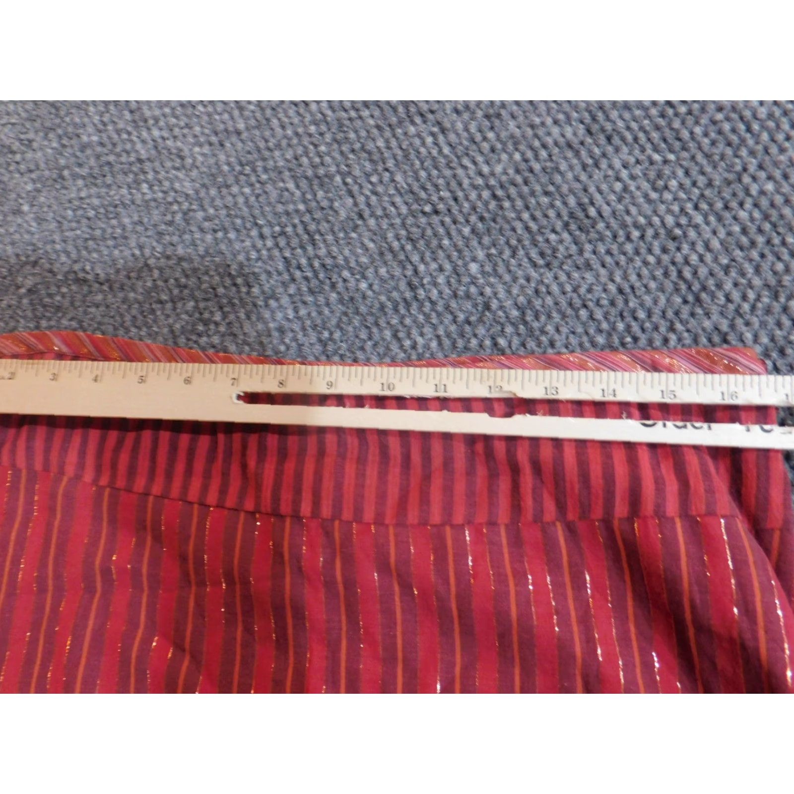 Vintage White Stag Skirt A-Line Red 14 Womens Knee Length Zip Stretch Casual Knit Polyester Regular Vintage No Size 36" / US 14 / IT 50 - 5 Thumbnail