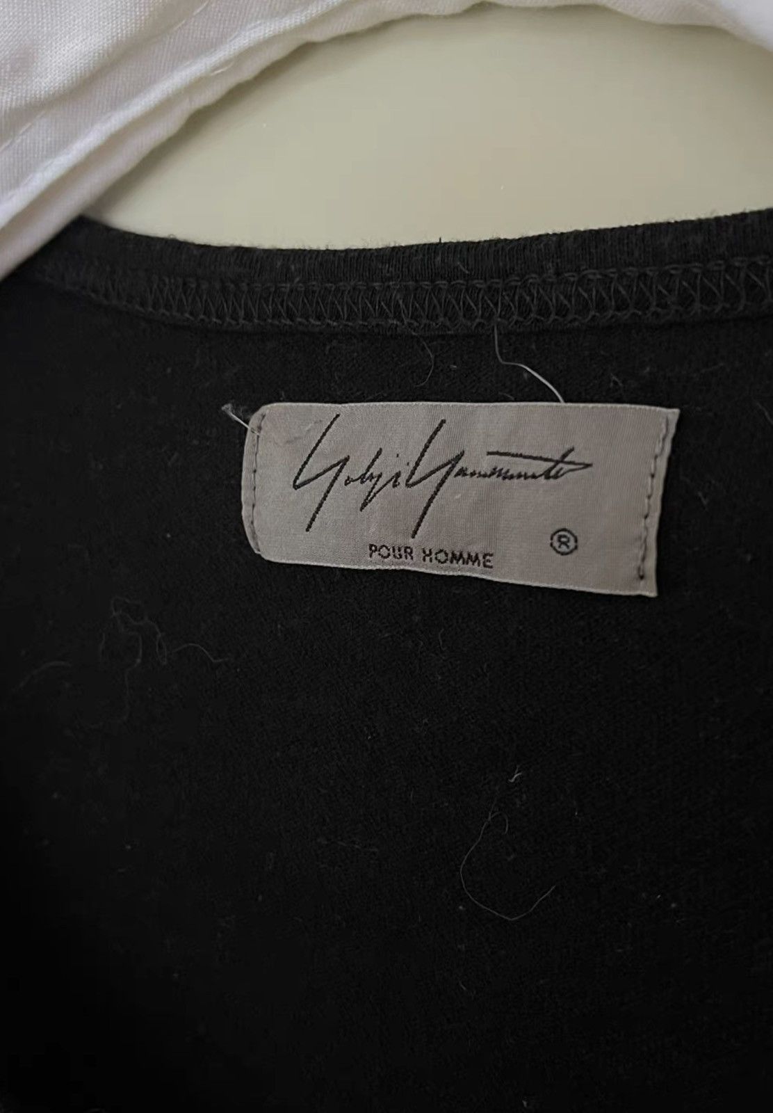 Yohji Yamamoto Yohji Yamamoto | Appliquéd Short Sleeve Top Size US L / EU 52-54 / 3 - 6 Thumbnail