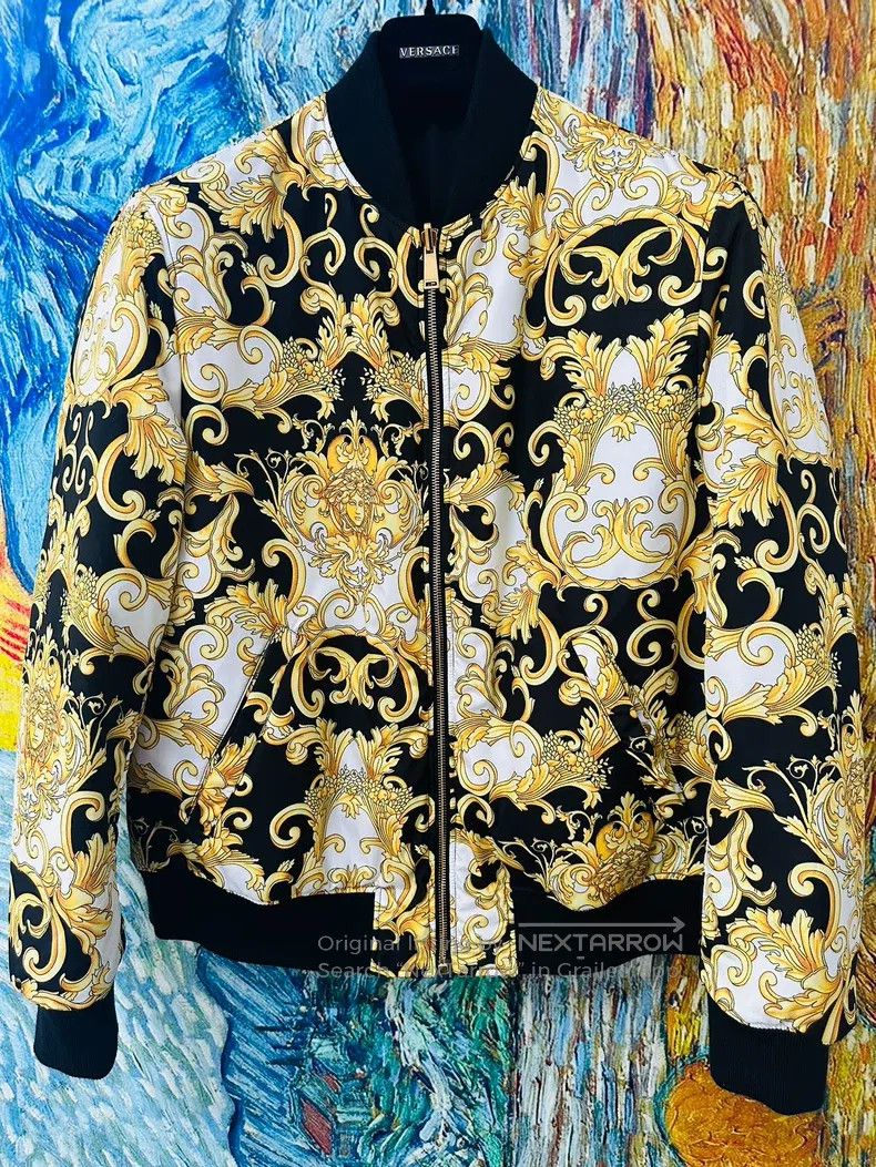 Versace Versace Cotton jacket coat Size US L / EU 52-54 / 3 - 1 Thumbnail