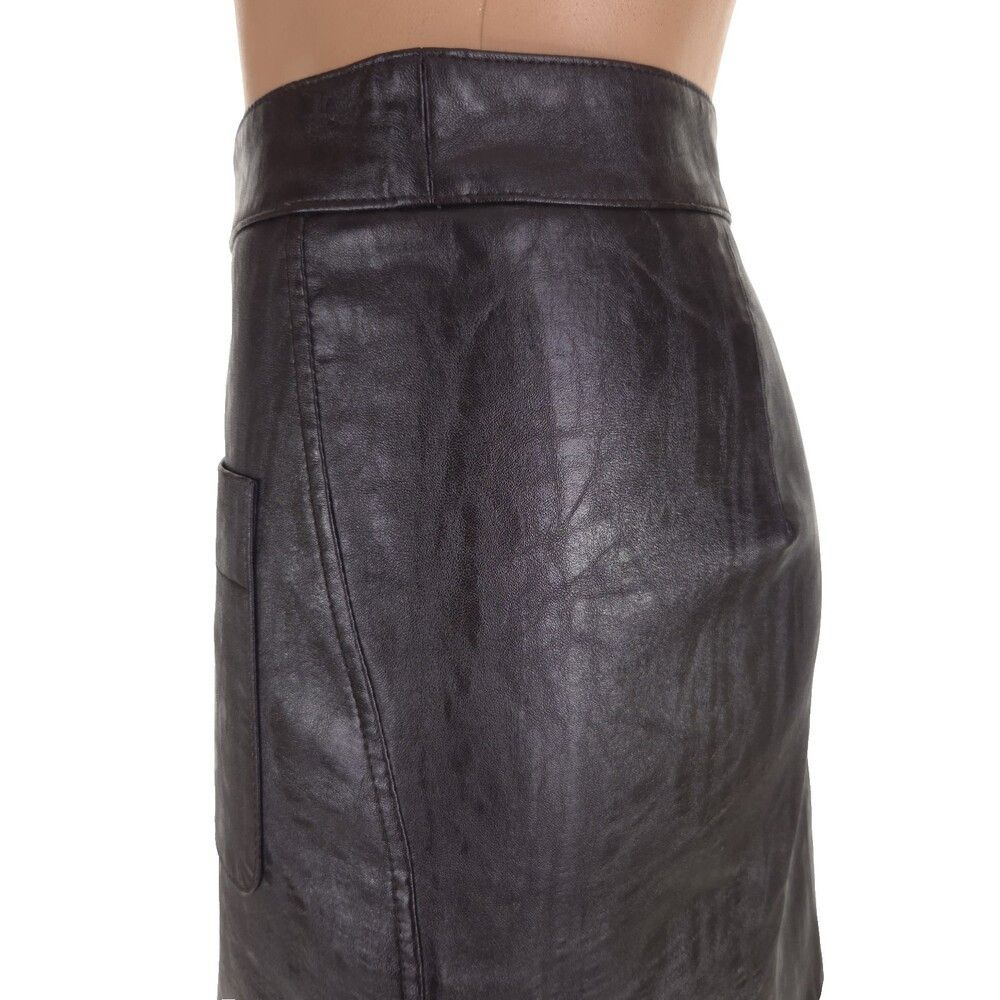 Other Drae Low-Rise Miniskirt Size S Brown Crinkle $300 Size 28" / US 6 / IT 42 - 7 Thumbnail