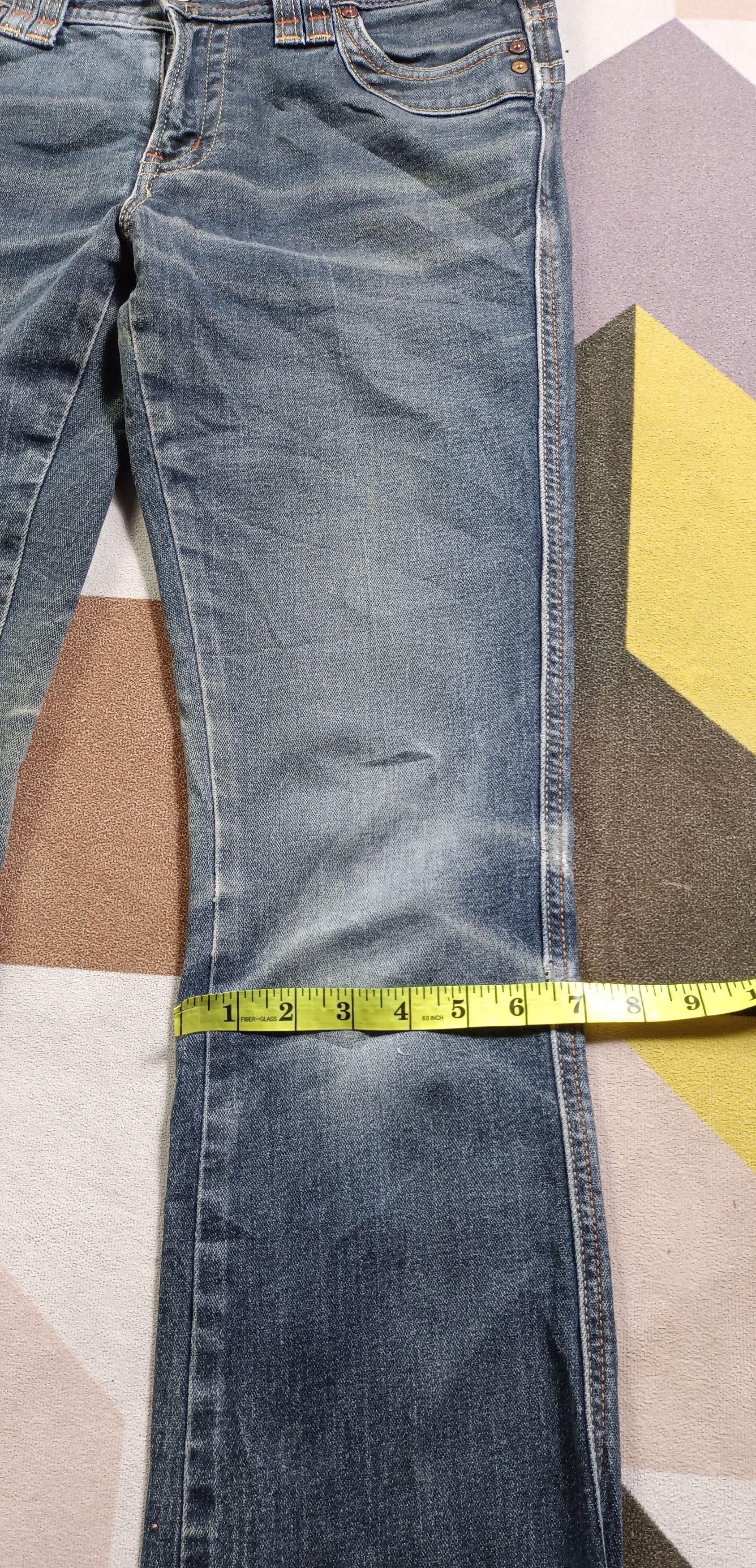 Edwin × If Six Was Nine Vintage🔥 Edwin Something "Vienus" Flare Distresssed Denim Size US 30 / EU 46 - 16 Thumbnail