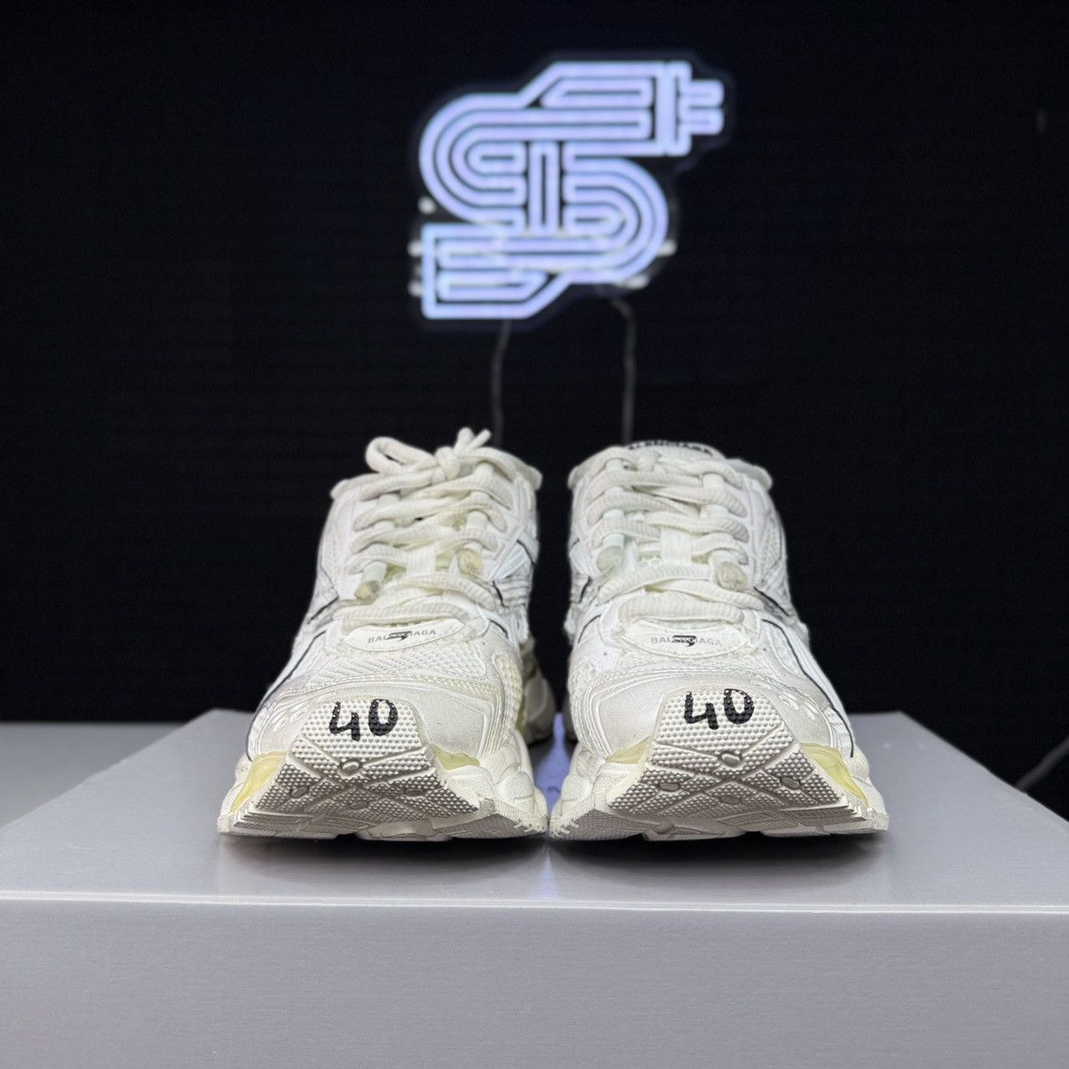 Balenciaga Balenciaga Runner White/White Size US 7.5 / EU 40-41 - 5 Thumbnail