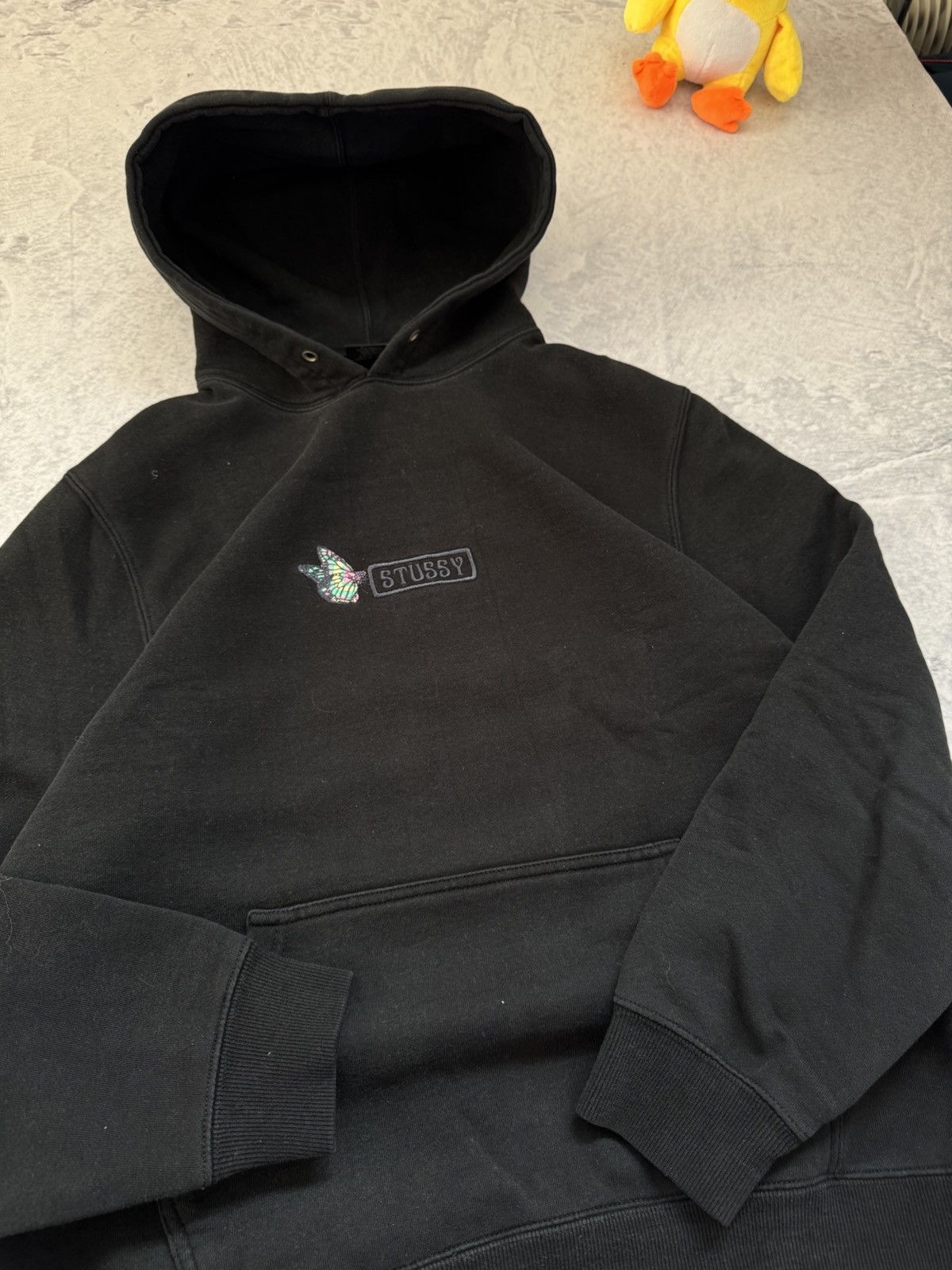 Stussy × Vintage STUSSY CENTER HUFT LOGO OVERSIZE BAGGY FIT HOODIE Size US M / EU 48-50 / 2 - 3 Thumbnail