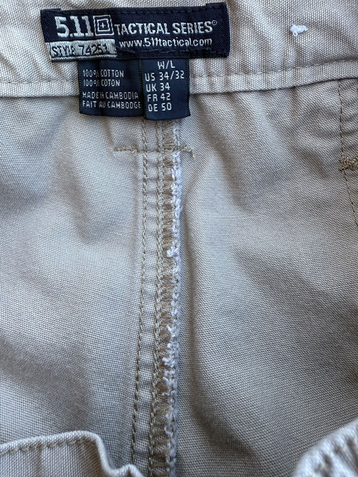 5.11 5.11 Tactical Cargo Pockets Pants Beige Khaki Size 34 X 32 Size US 34 / EU 50 - 10 Thumbnail