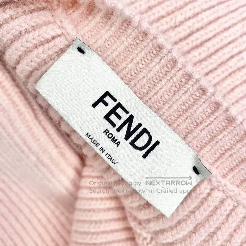 Fendi Fendi Wool capsule series pink Double F logo turtleneck sw Size XS / US 0-2 / IT 36-38 - 4 Thumbnail
