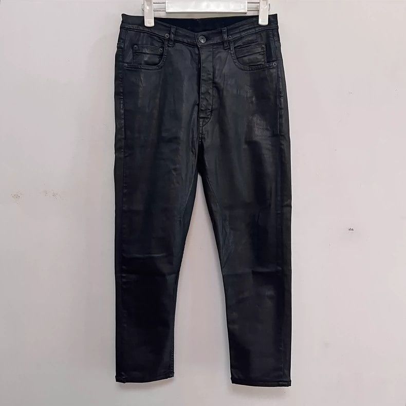 Rick Owens rick owens Duplex heavy wax cropped pants 2502-Nextarrow Size US 27 - 1 Thumbnail