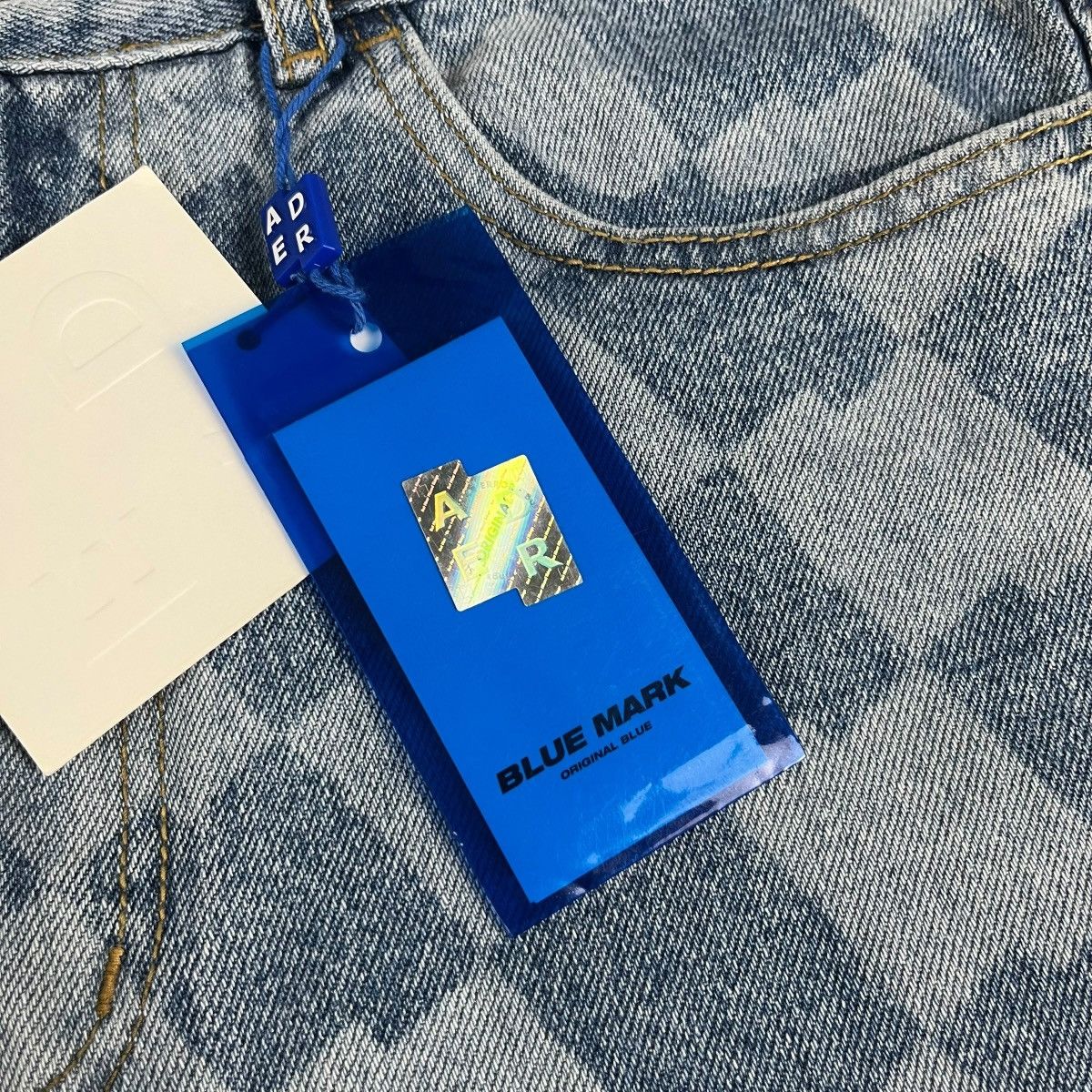 Ader Error Ader Error Checkerboard-print Straight Denim Jeans Size US 32 / EU 48 - 9 Thumbnail