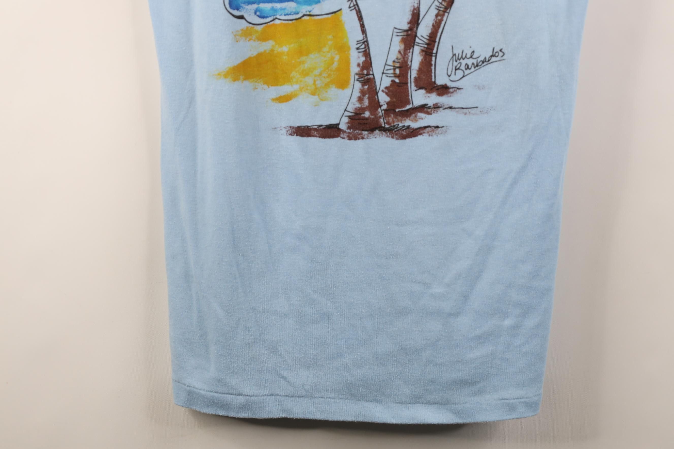 Vintage Vintage 70s 80s Streetwear Barbados Island Beach T-Shirt Size ONE SIZE - 4 Thumbnail