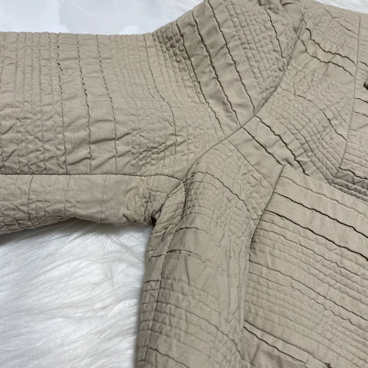 Prada Prada 3D Art Design 4B Tailored Jacket 42 Beige PRADA Size M / US 6-8 / IT 42-44 - 10 Thumbnail