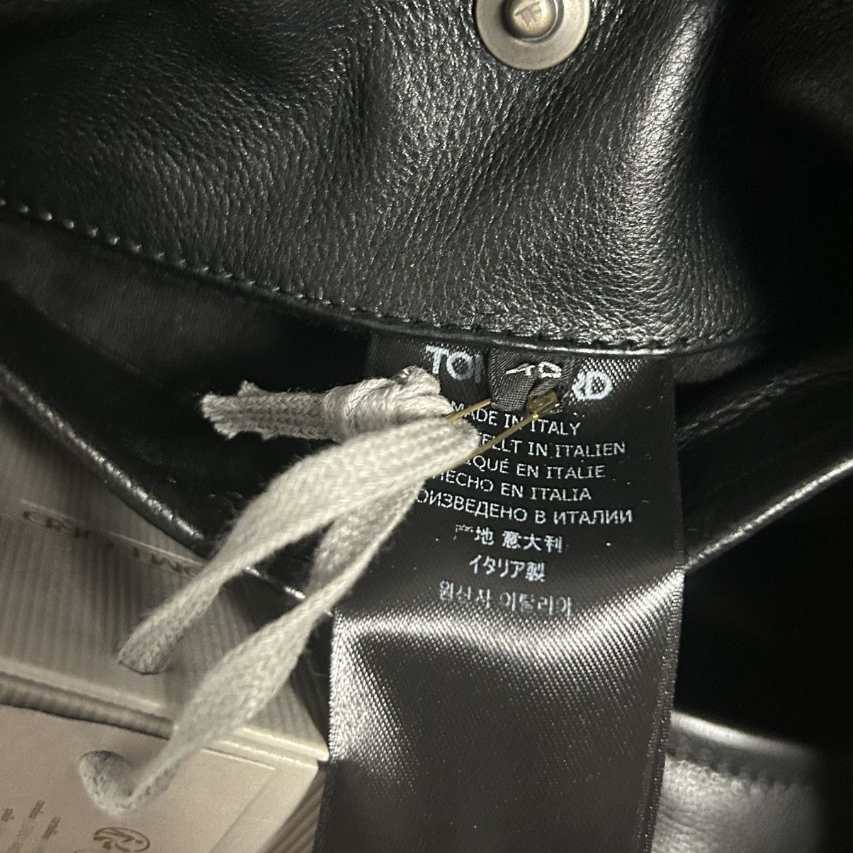 Tom Ford New Tom Ford Black Leather Biker Jacket Mens Size 38US/48IT Size US M / EU 48-50 / 2 - 5 Thumbnail