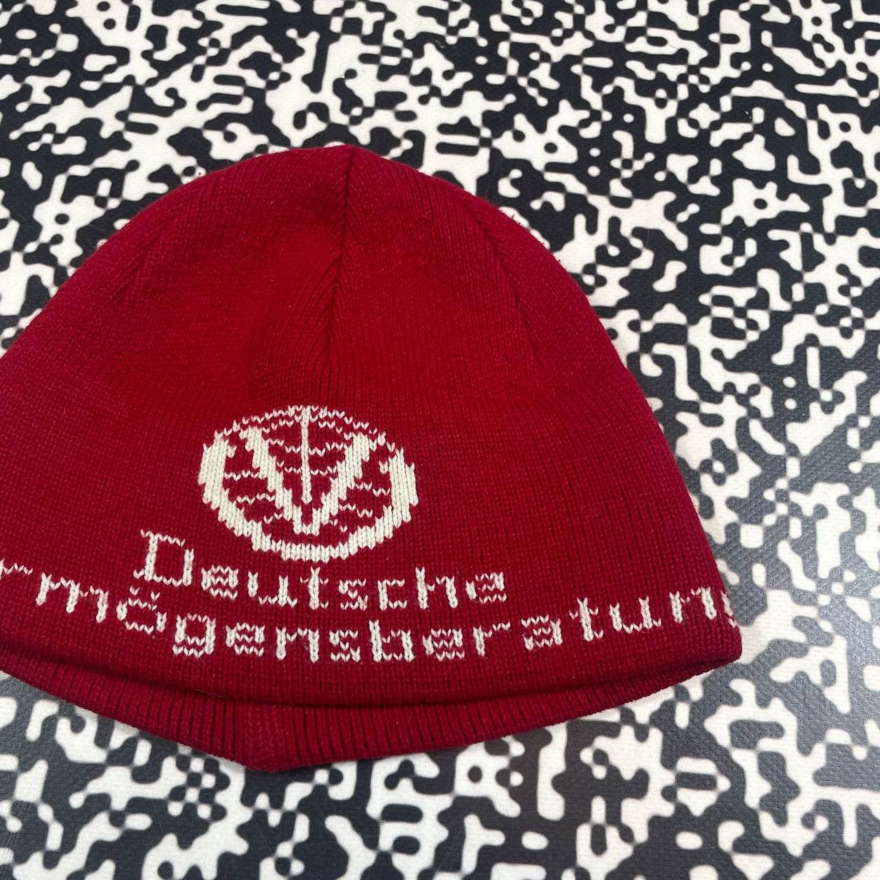 Ferrari Vintage 90s Michael Schumacher Ferrari Racing Beanie Hat Size ONE SIZE - 4 Thumbnail