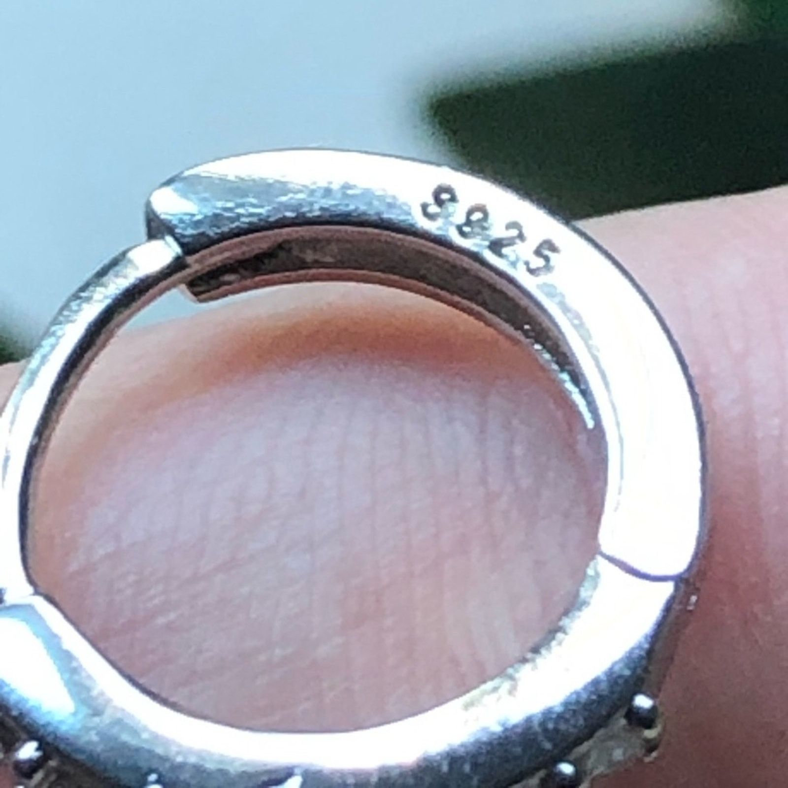 Jewelry Solid sterling silver 925 clear cz hoop huggies Size ONE SIZE - 7 Thumbnail