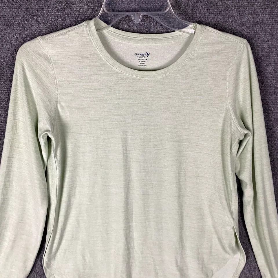 Old Navy Old Navy Active Top Juniors XL 14-16 Long Sleeve Polyester Size XL / US 12-14 / IT 48-50 - 2 Thumbnail