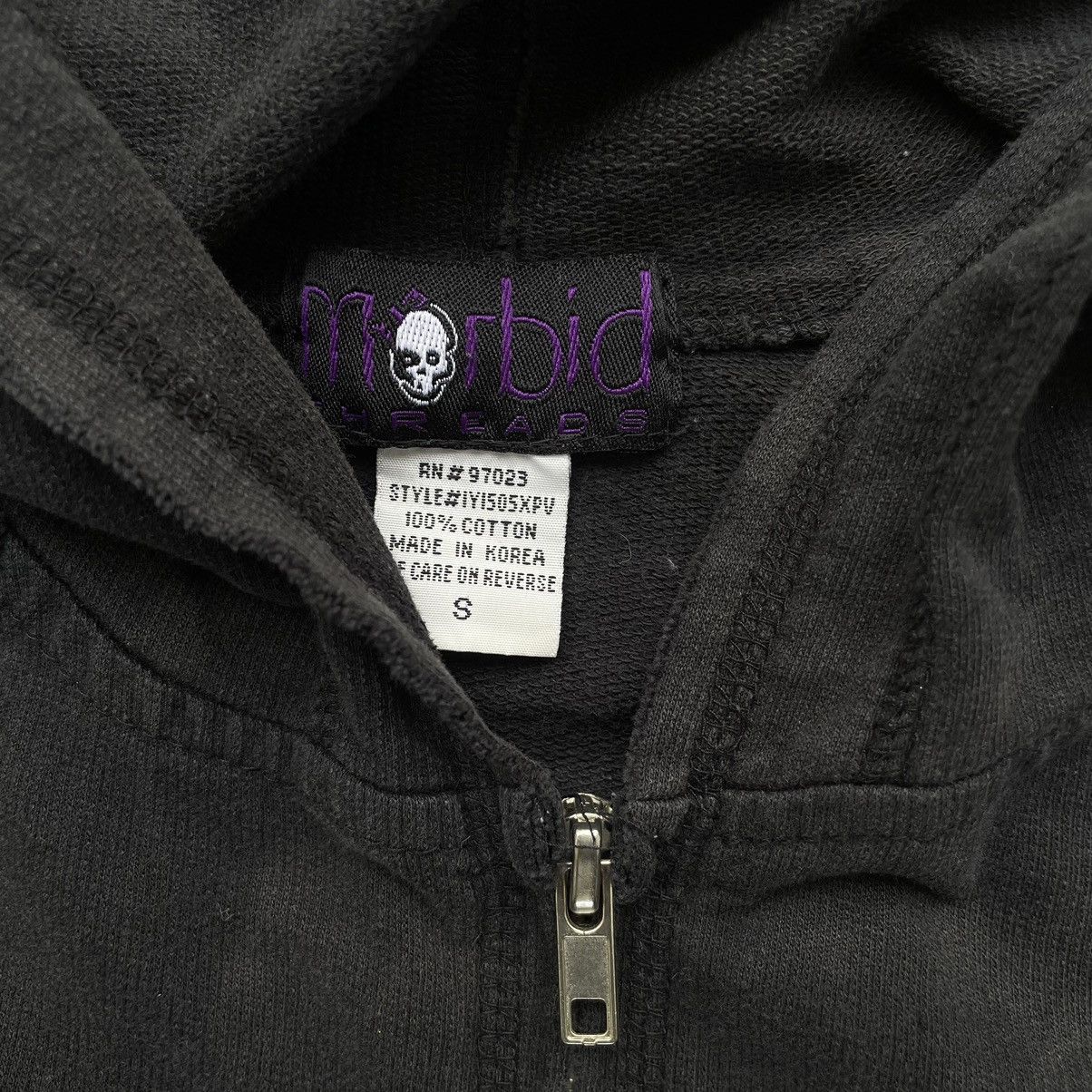 Other Vintage Morbid Threads Skull Zip Up Hoodie Size Small Size S / US 4 / IT 40 - 3 Thumbnail