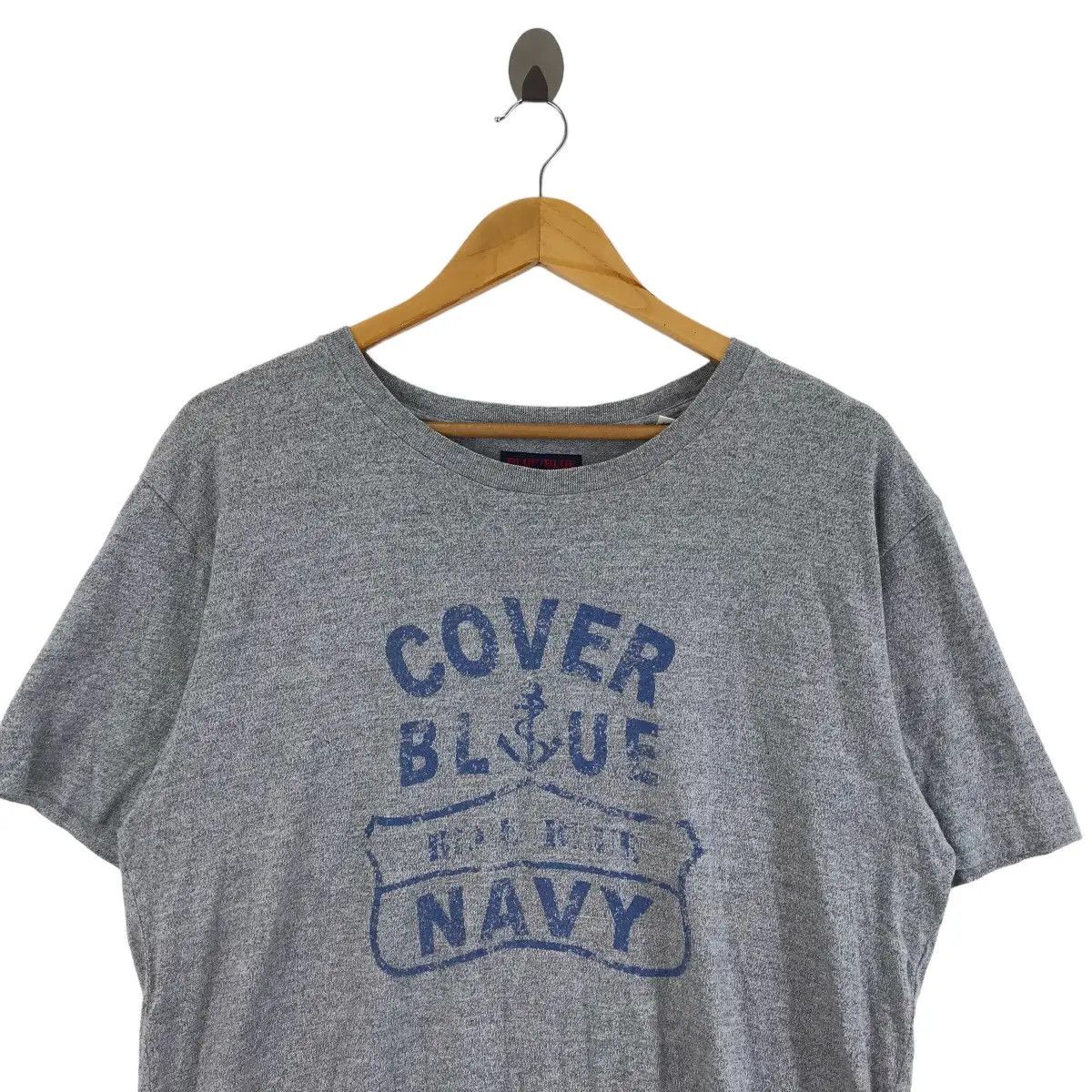 Blue Blue Japan Vtg BLUE BLUE JAPAN Cover Navy Sea Japanese Denim Tee Shirt Size US M / EU 48-50 / 2 - 3 Thumbnail