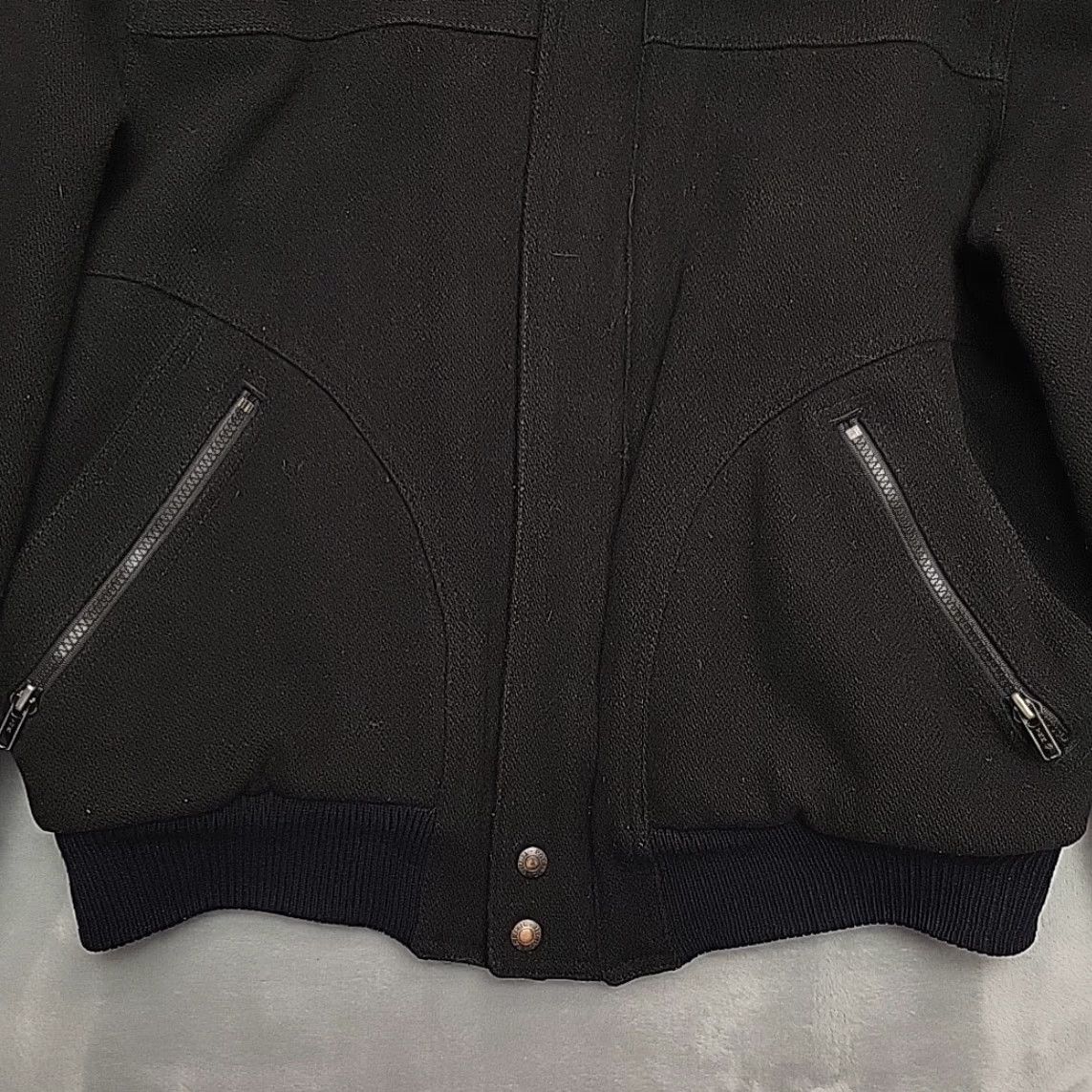 Vintage VINTAGE Pacific Trail Bomber Jacket Mens M Black Wool Blend Full Zip Lined Casual Size US M / EU 48-50 / 2 - 2 Thumbnail