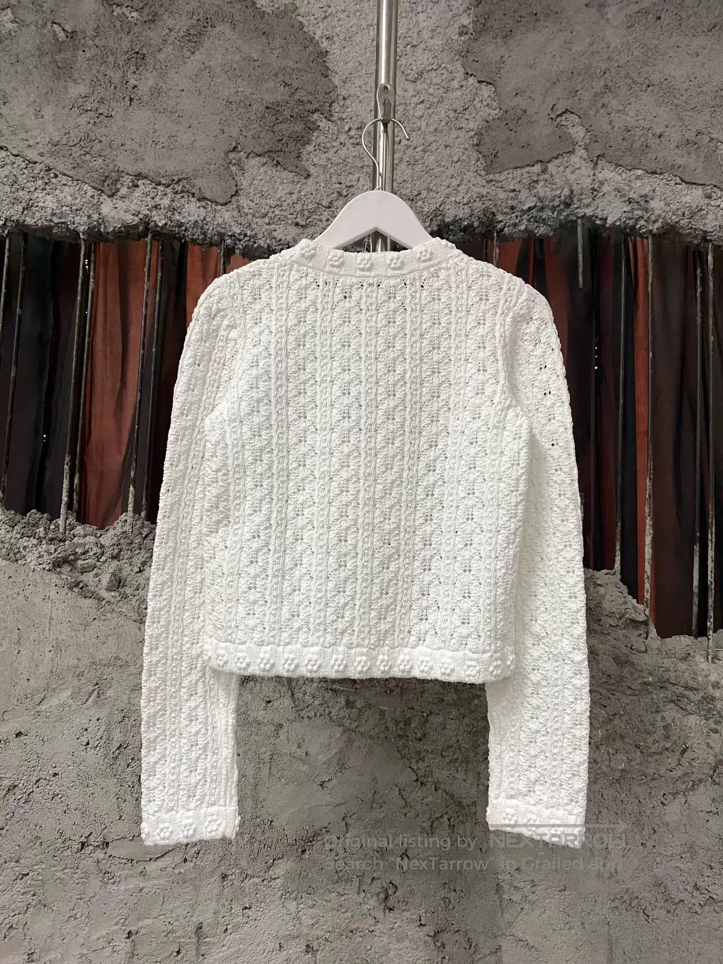 Chanel Chanel Camellia Hollow Knit Top. Size US XS / EU 42 / 0 - 2 Thumbnail