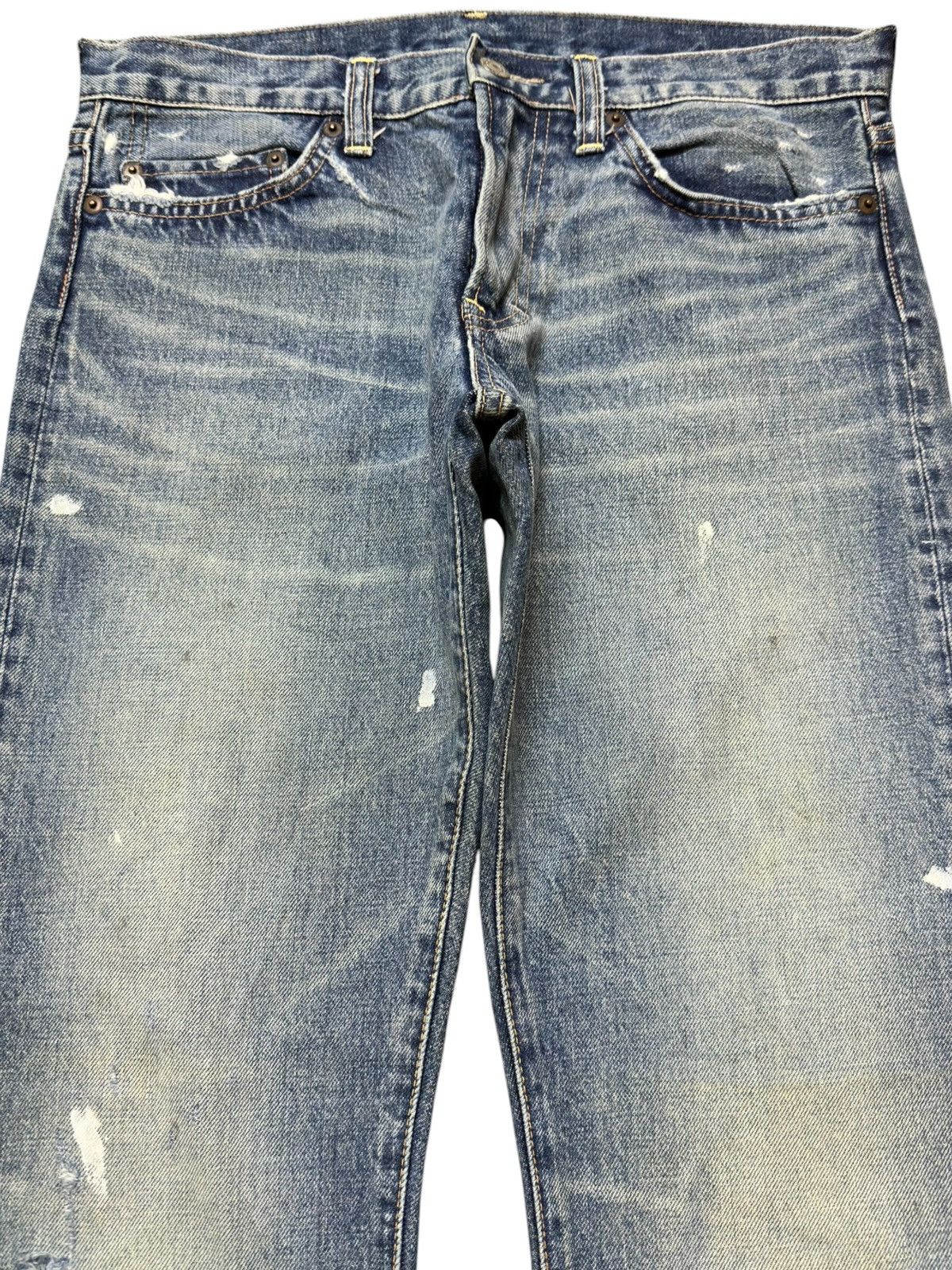 Beauty Beast Vintage RNA.inc Curve Leg Faded Grunge Denim Size US 30 / EU 46 - 2 Thumbnail