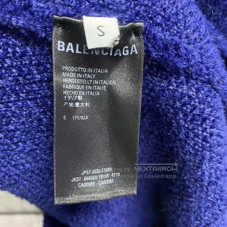 Balenciaga Balenciaga Blue Logo Embroidered Hoodie. Size US S / EU 44-46 / 1 - 3 Thumbnail