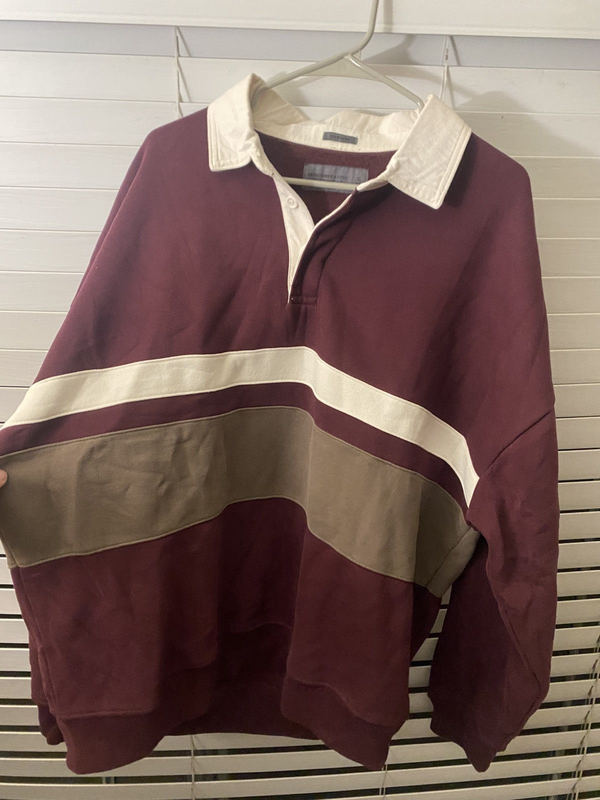 Abercrombie & Fitch Abercrombie & Fitch Maroon Rugby Size US XL / EU 56 / 4 - 1 Thumbnail