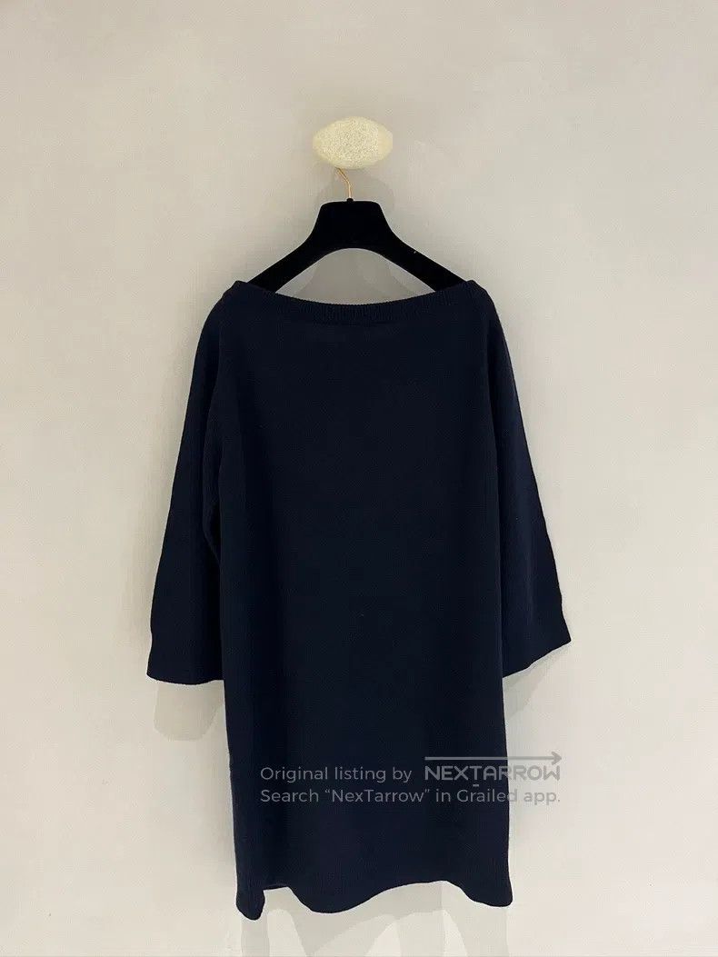 Hermes Hermes Navy Blue Long Cashmere Sweater Size XXS / US 00 / IT 34 - 4 Thumbnail