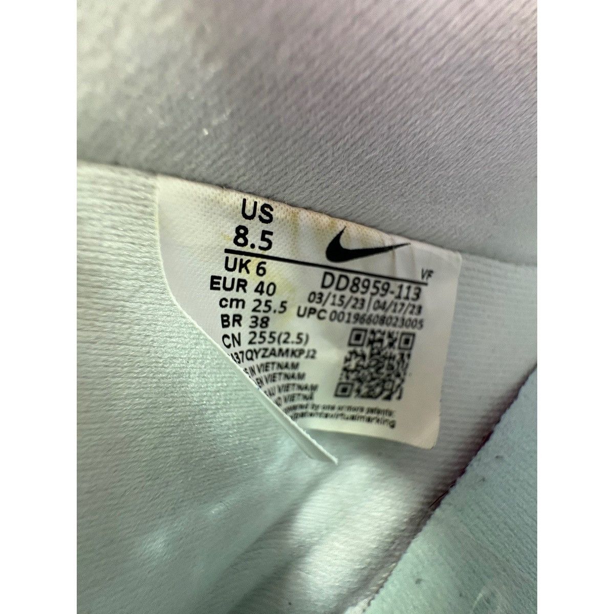 Nike Nike Airforces 1 Low white teal Leather sneakers Size US 8 / IT 38 - 7 Thumbnail