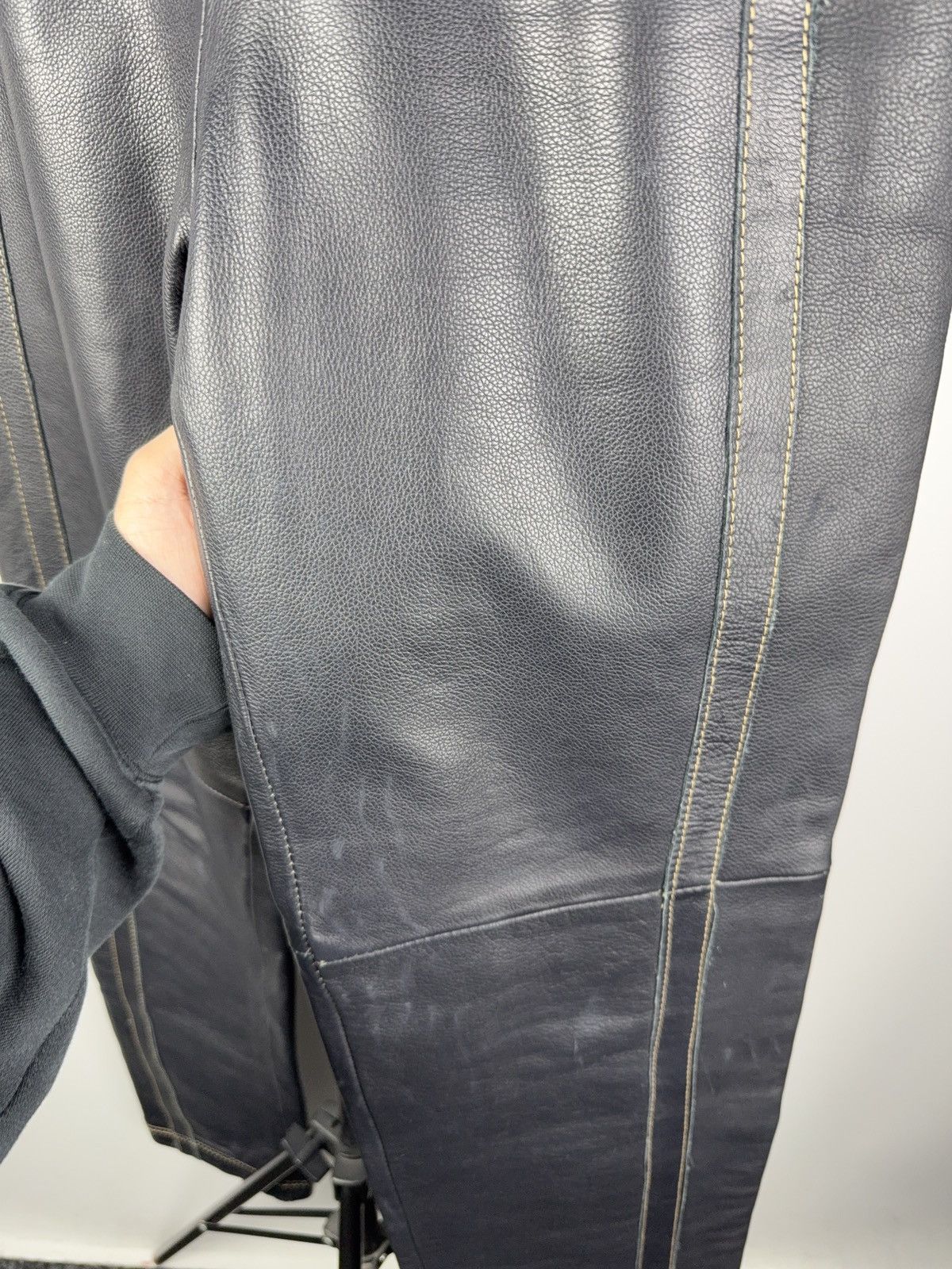 Designer × Japanese Brand × Leather Designer Leather Japanese style Zino & Judy pants S Size 27" / US 4 / IT 40 - 4 Thumbnail