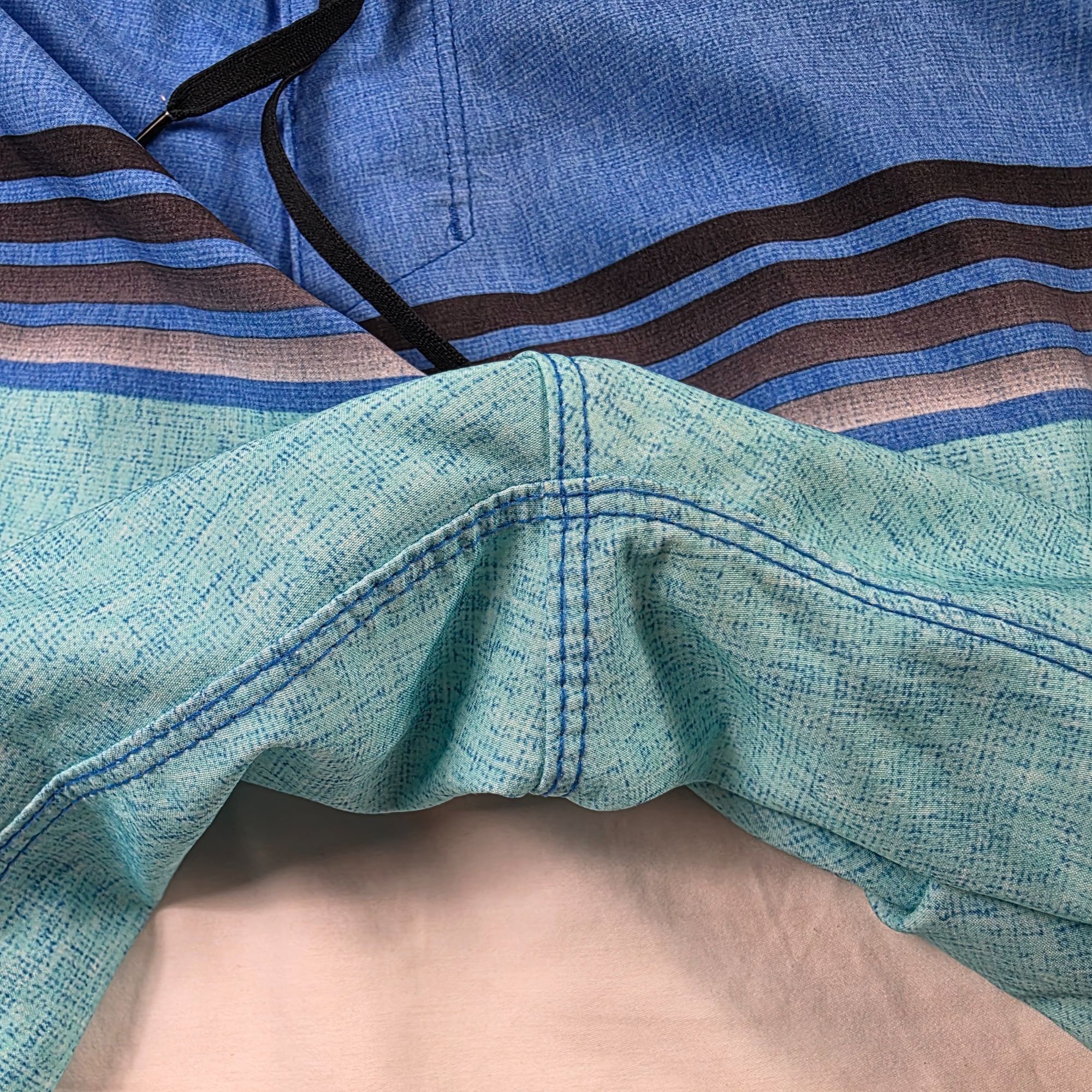 Hurley Hurley Phantom Mens 32 Blue Black Board Shorts Lightweight S Size US 32 / EU 48 - 6 Thumbnail