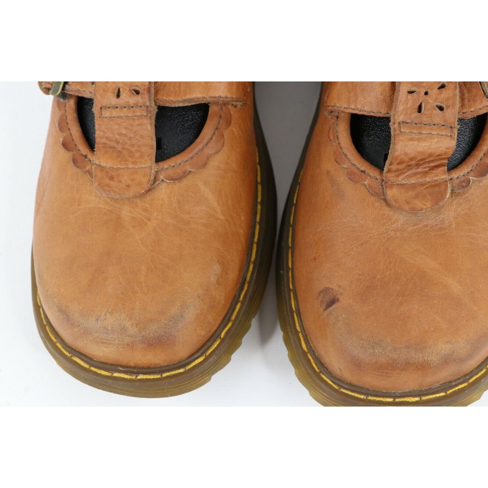 Dr. Martens × Vintage Vintage Dr Martens Distressed Floral Chunky Leather Shoes Size US 9 / IT 39 - 3 Thumbnail