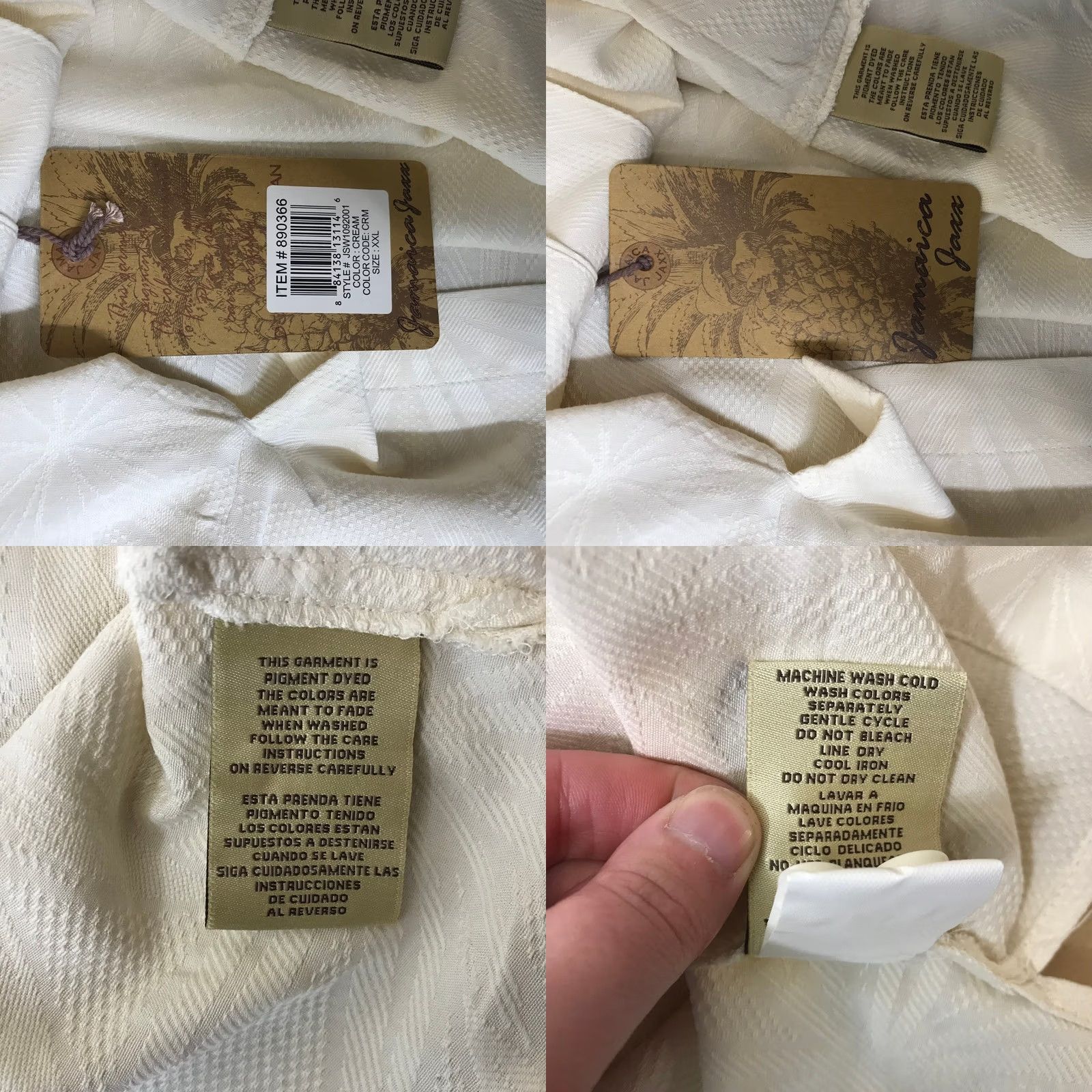 Vintage VINTAGE Jamaica Jaxx Cream Silk Floral Print Short Sleeve Button Up Shirt Mens XXL Size US XXL / EU 58 / 5 - 8 Thumbnail