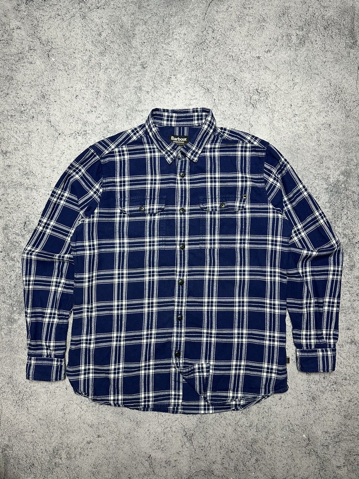 Barbour Barbour International Mens Flannel Plaid Shirt Size US L / EU 52-54 / 3 - 1 Thumbnail