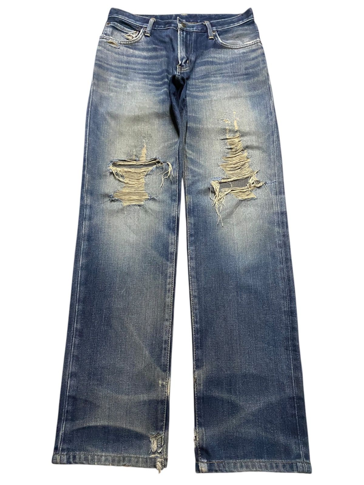 Edwin Vintage Japanese Brand Edwin 503 Distressed Slim Jeans Size US 30 / EU 46 - 1 Thumbnail