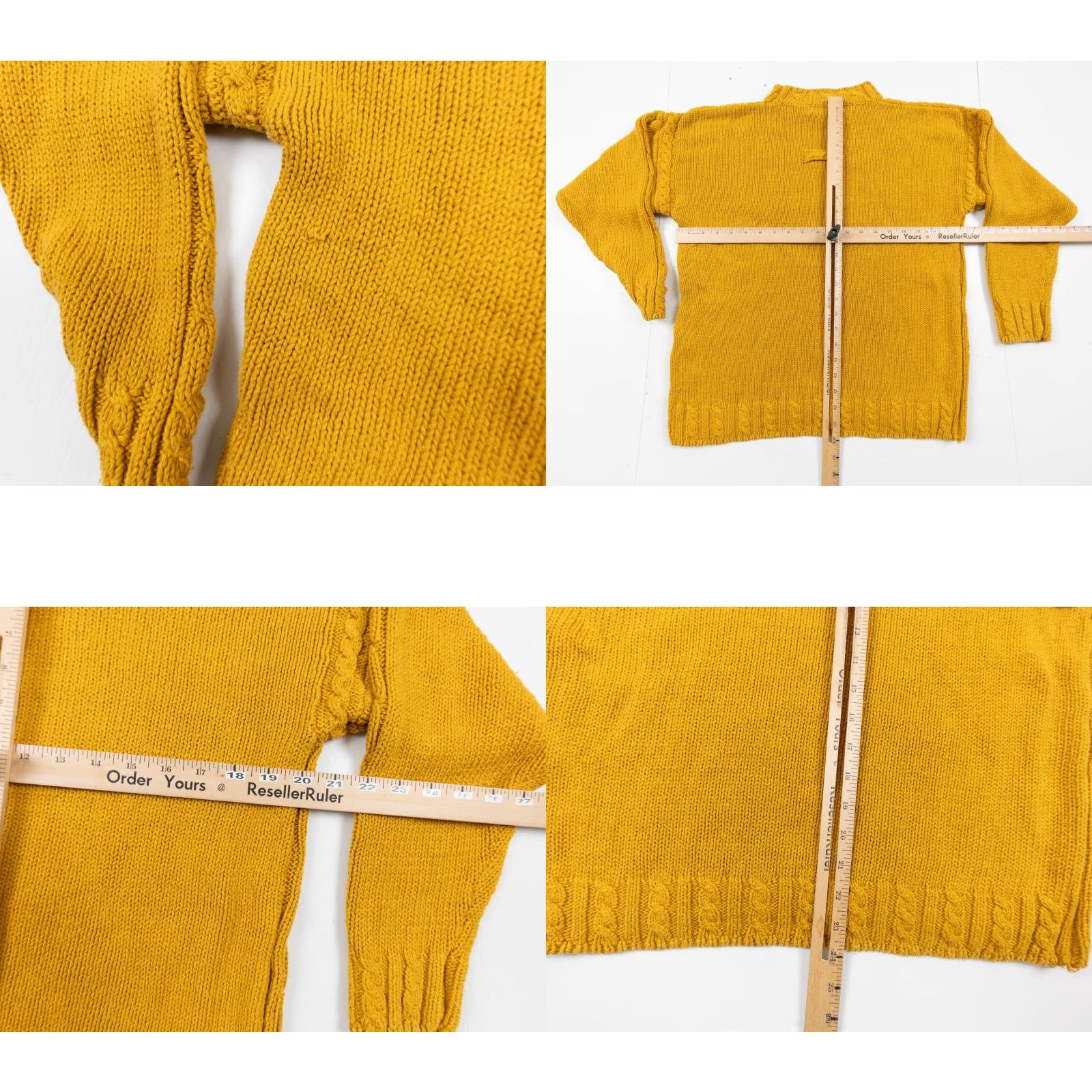 Vintage VINTAGE Hunt Club Women's Sweater Knit Cable Pullover Adult Medium Orange All Seasons Crew/Mock Neck, Ramie-Cotton, 2-Ply Knit, Pre-Owned Size M / US 6-8 / IT 42-44 - 8 Thumbnail