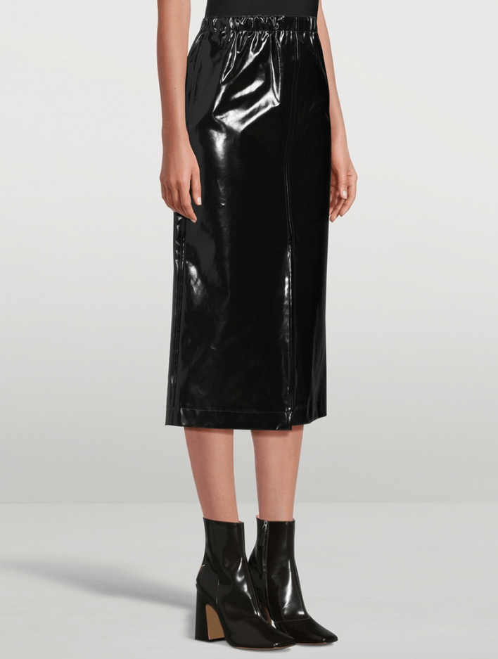 Maison Margiela BNWT AW23 MAISON MARGIELA PATENT MIDI SKIRT 38 Size 26" / US 2 / IT 38 - 13 Thumbnail