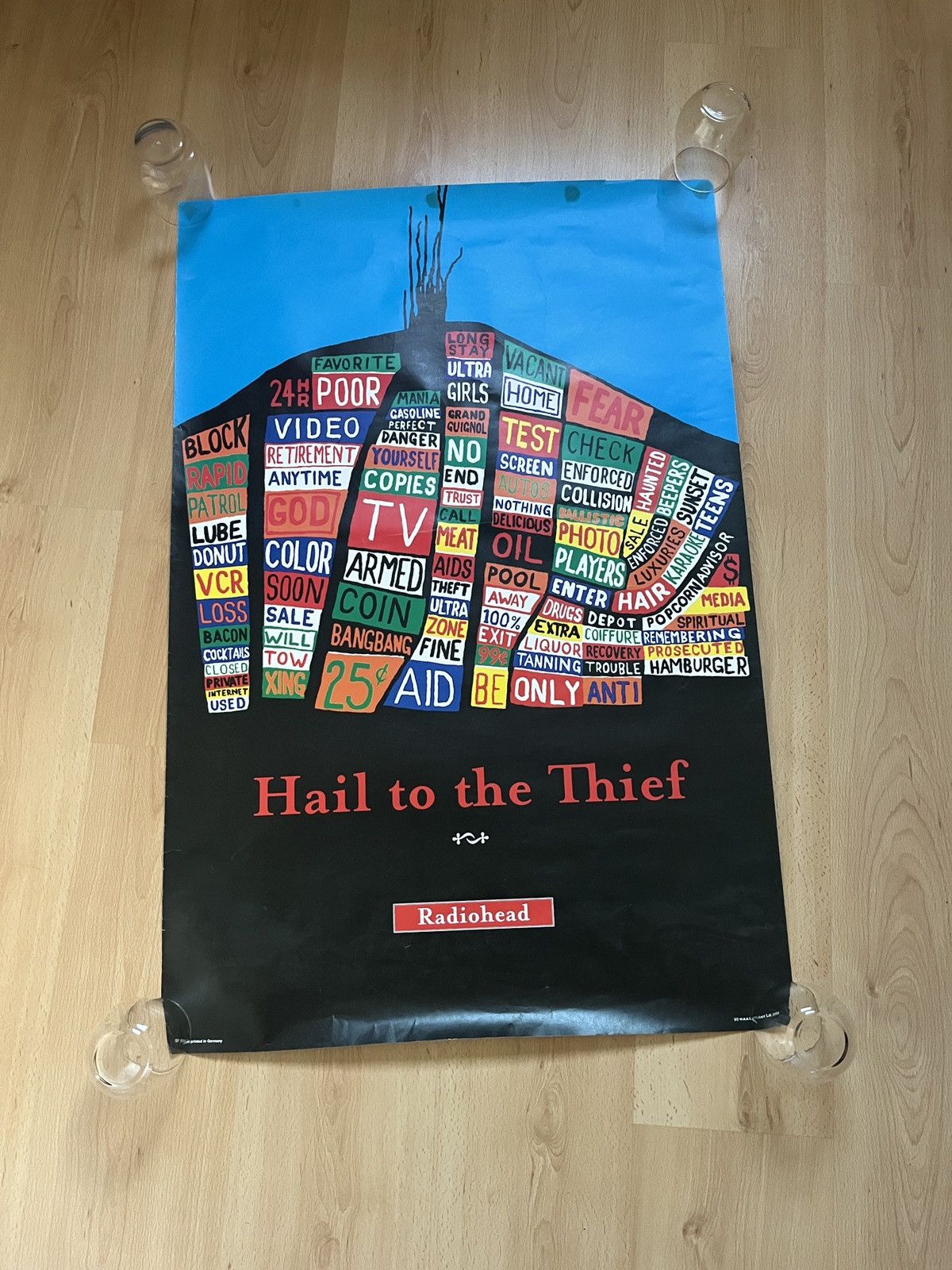 Radiohead - Hail to the Thief vintage poster (2003)