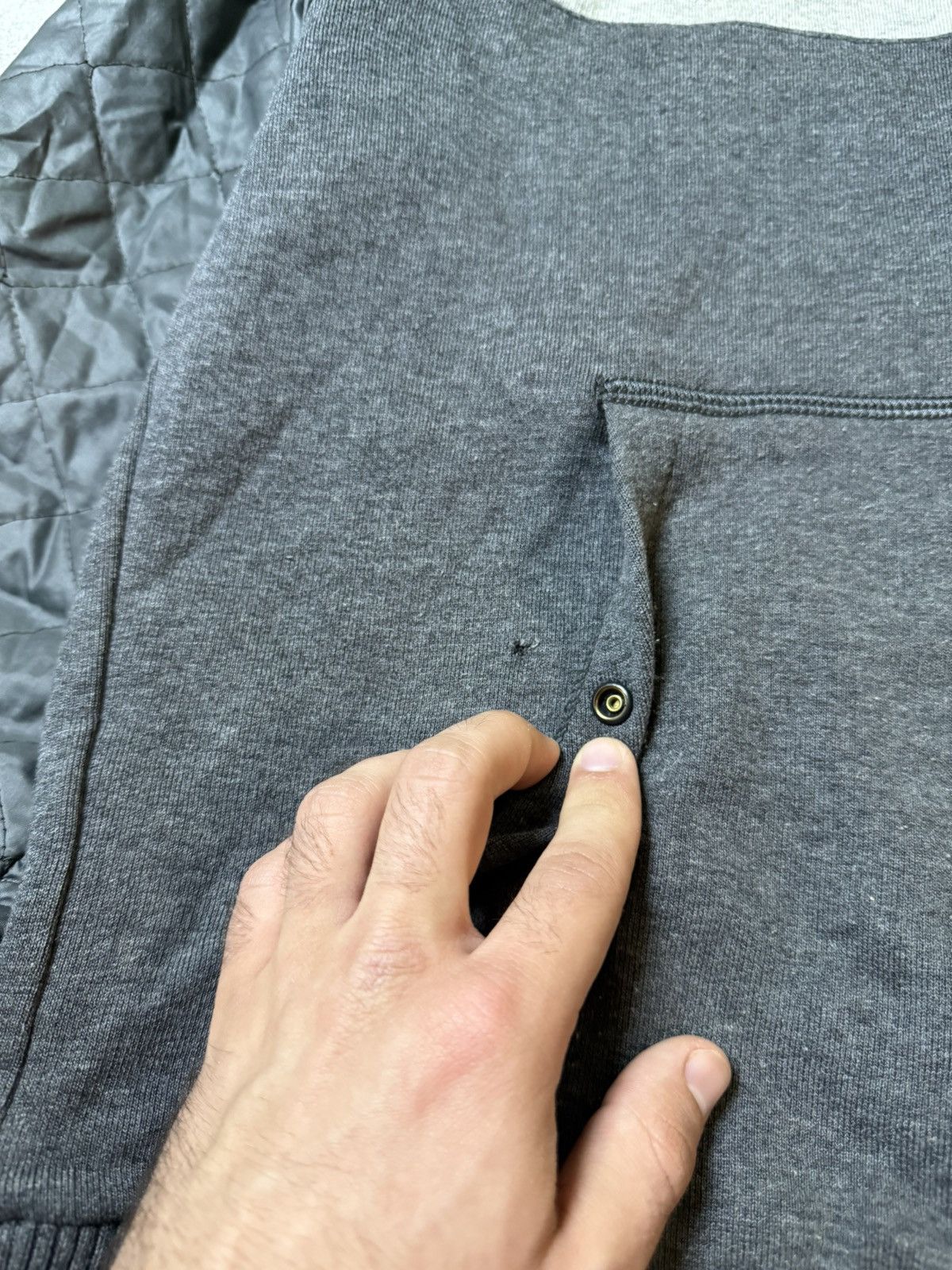 Dolce & Gabbana AW2007 Dolce & Gabbana Quilted Zip-up Grey Jacket Size US L / EU 52-54 / 3 - 6 Thumbnail