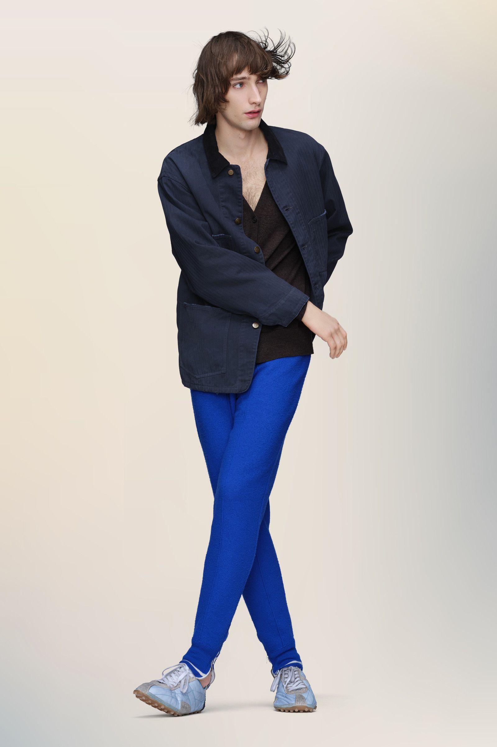 Maison Margiela o1w1db10526 Cotton Jacket in Blue Size US L / EU 52-54 / 3 - 7 Thumbnail