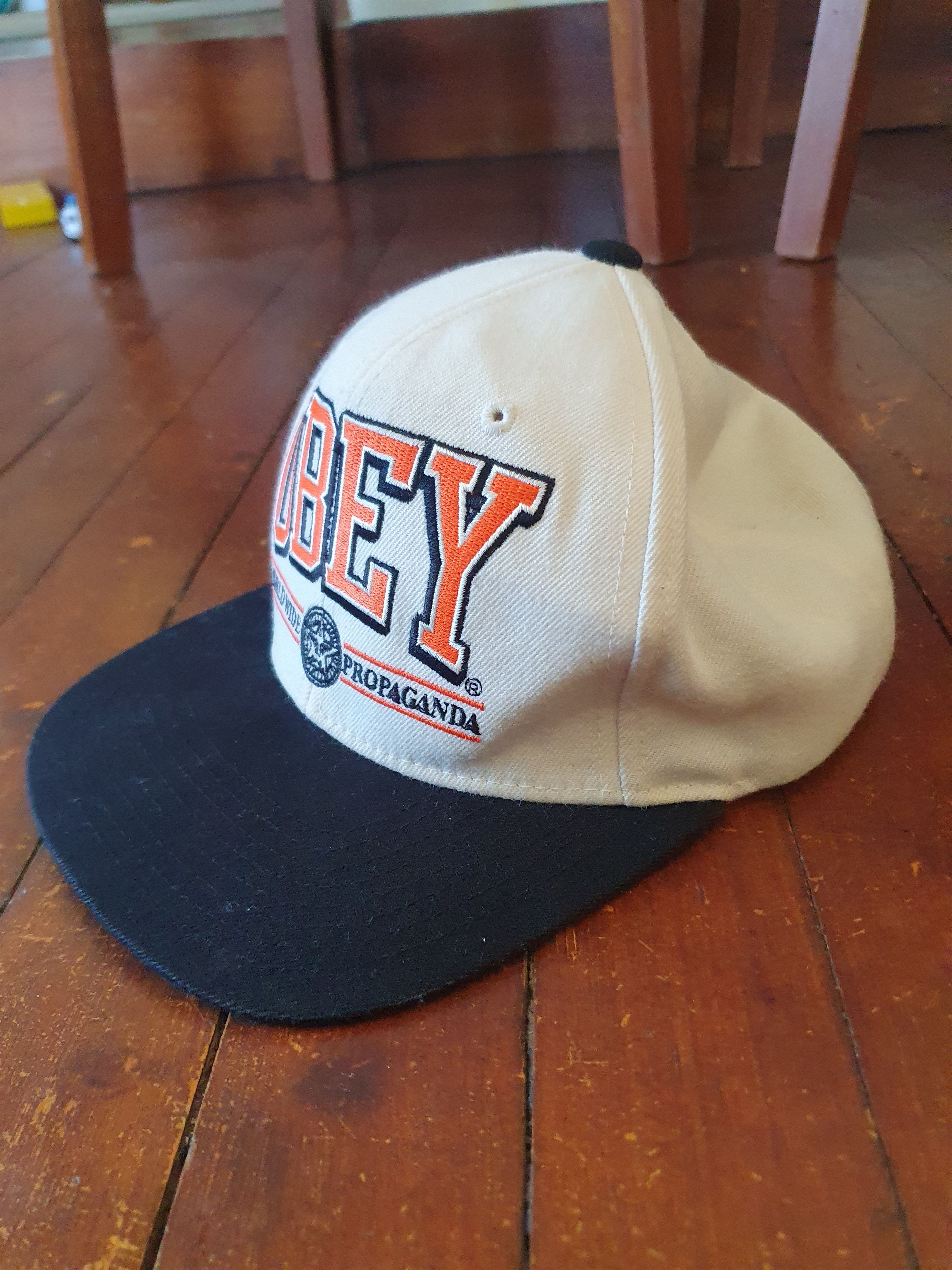 Obey × Vintage Obey Propaganda Worldwide Snapback Vintage Hat Size ONE SIZE - 5 Thumbnail