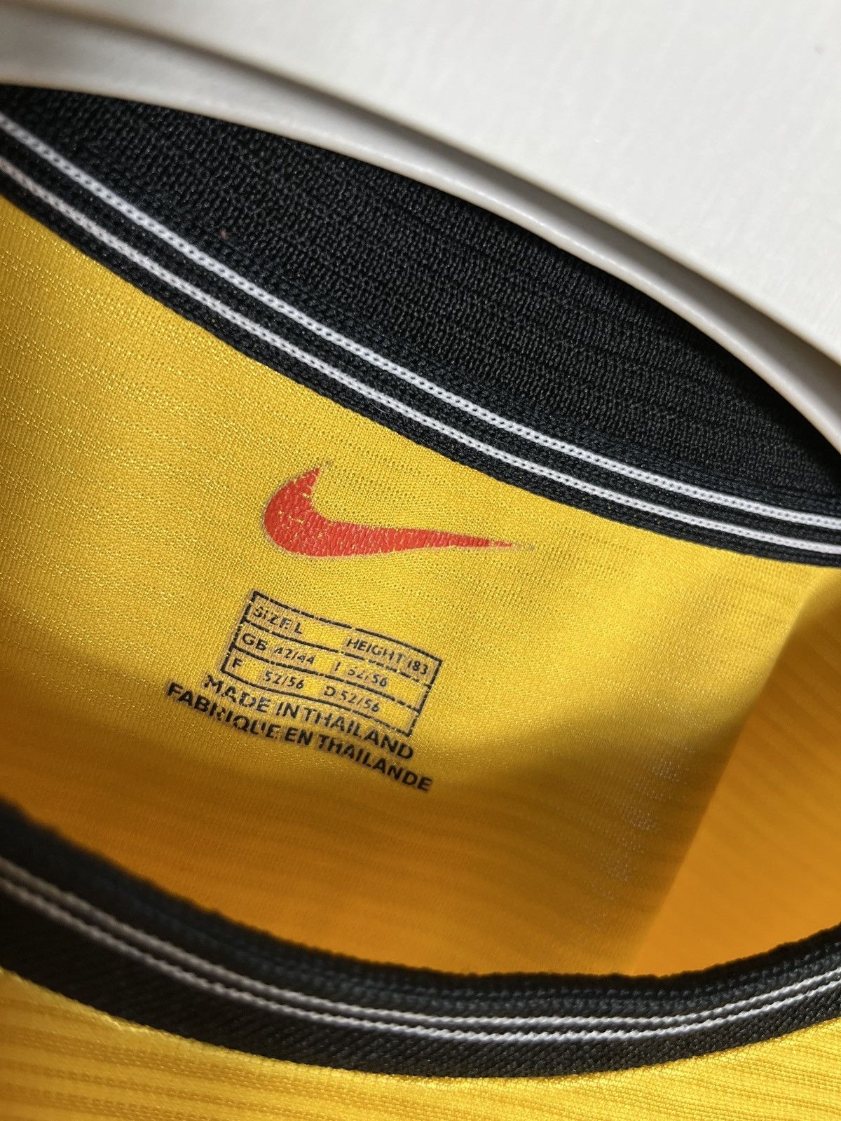 Nike × Vintage Vintage Nike bloke core y2k swoosh goalkeeper jersey 90 mens Size US L / EU 52-54 / 3 - 3 Thumbnail