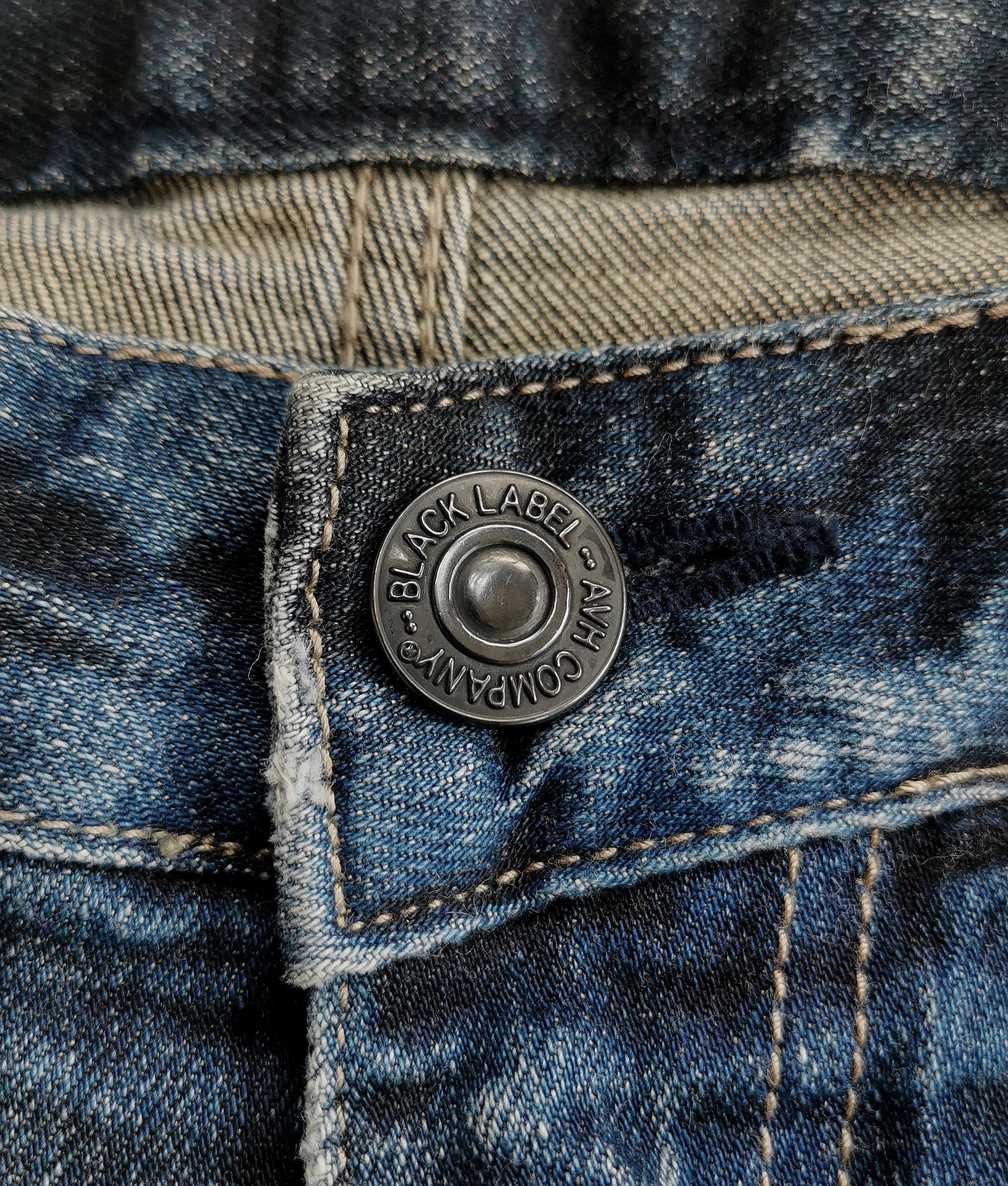 Black Label Black Label Luster Clawmark Distressed Skinny Denim Jeans Size US 32 / EU 48 - 9 Thumbnail