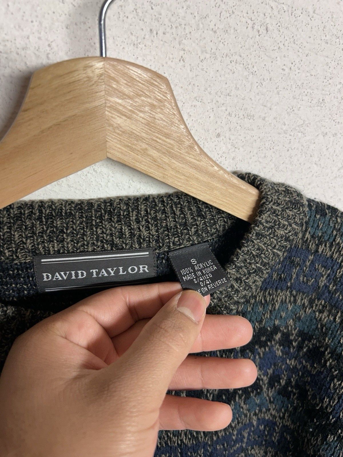 David Taylor Vintage 90’s David Taylor Retro Pattered Sweater Size Small Size US S / EU 44-46 / 1 - 3 Thumbnail