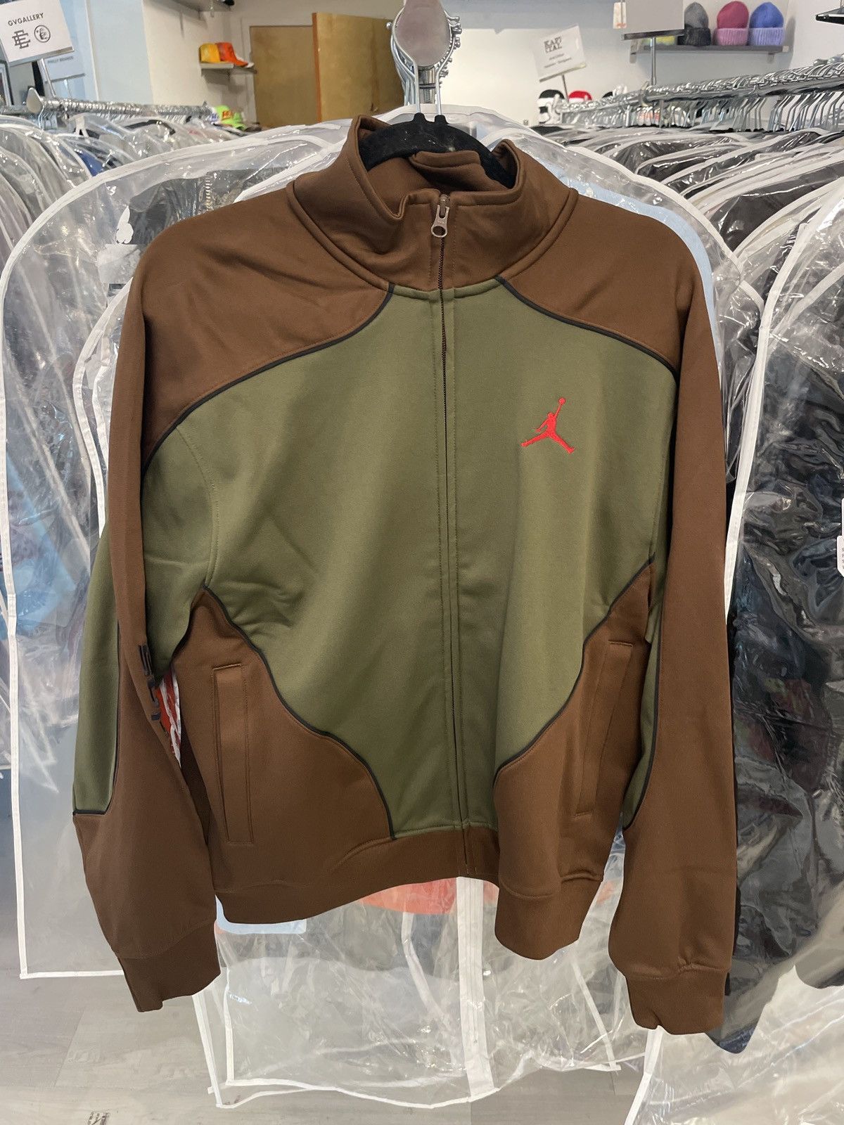 Supreme x Jordan Track Jacket Olive