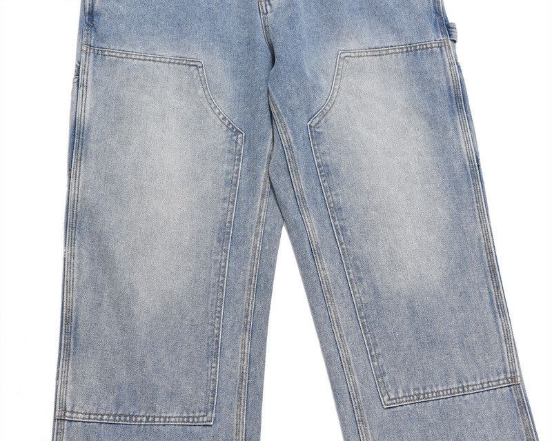 Japanese Brand × Jean High street washed loose patch pocket stitching Zipper jeans Size US 32 / EU 48 - 6 Thumbnail