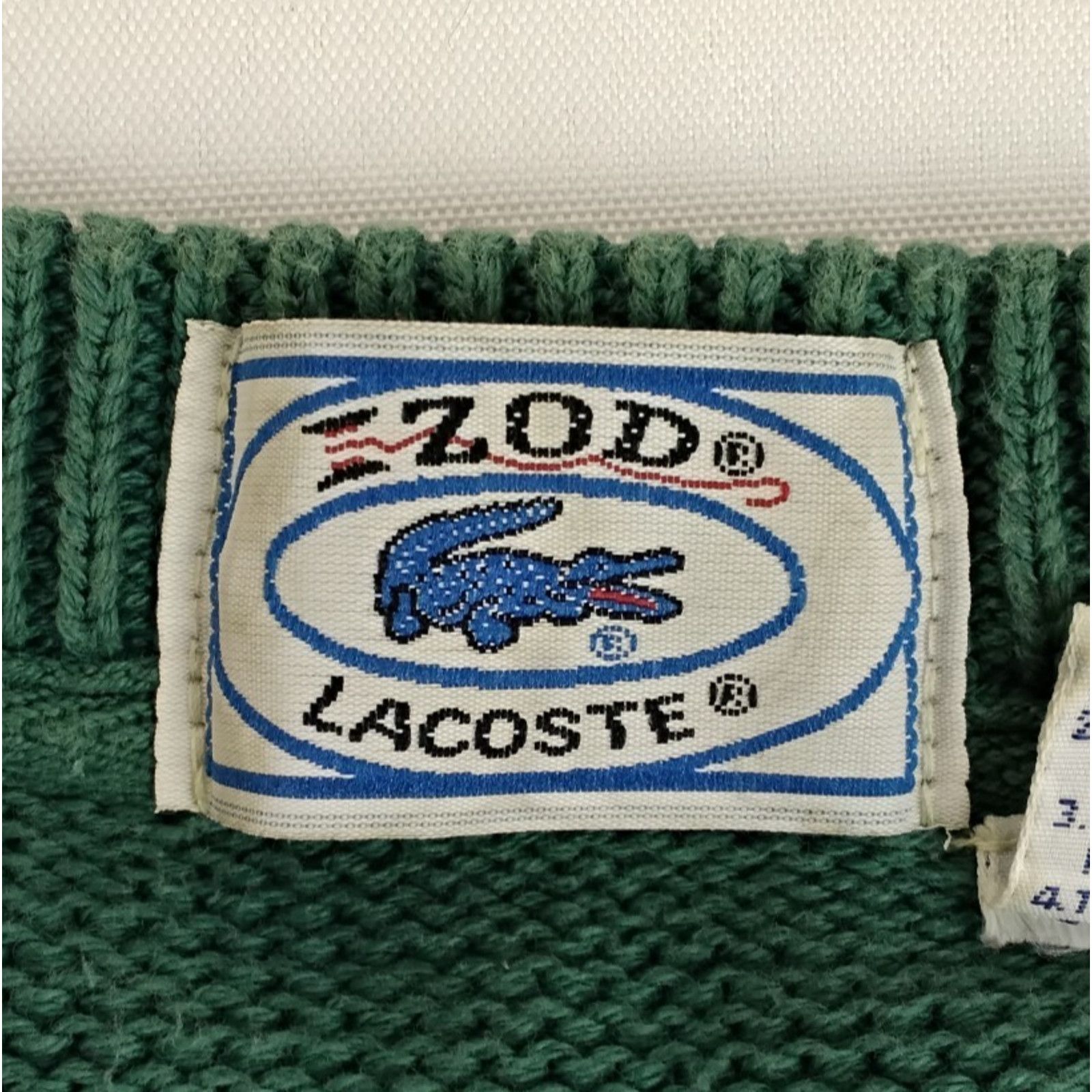 Izod Izod Lacoste Sweater Vest Women's S Green Cotton VTG 80's Size S / US 4 / IT 40 - 8 Thumbnail