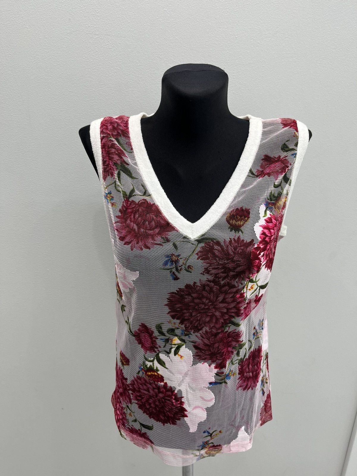 Dolce & Gabbana Vintage D&G Dolce & Gabbana Sheer Floral Mesh Top Size M / US 6-8 / IT 42-44 - 2 Thumbnail