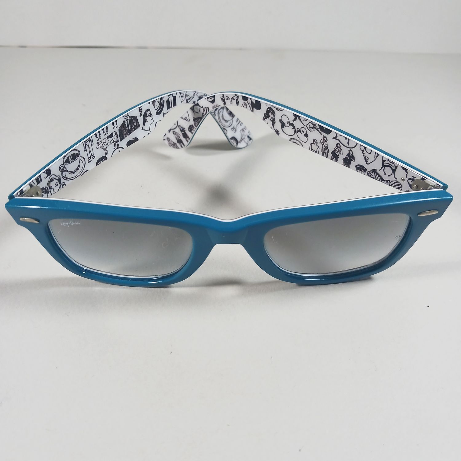 RayBan Ray Ban RB2140 Blue Comics Special Series Sunglasses w/Case Size ONE SIZE - 7 Thumbnail